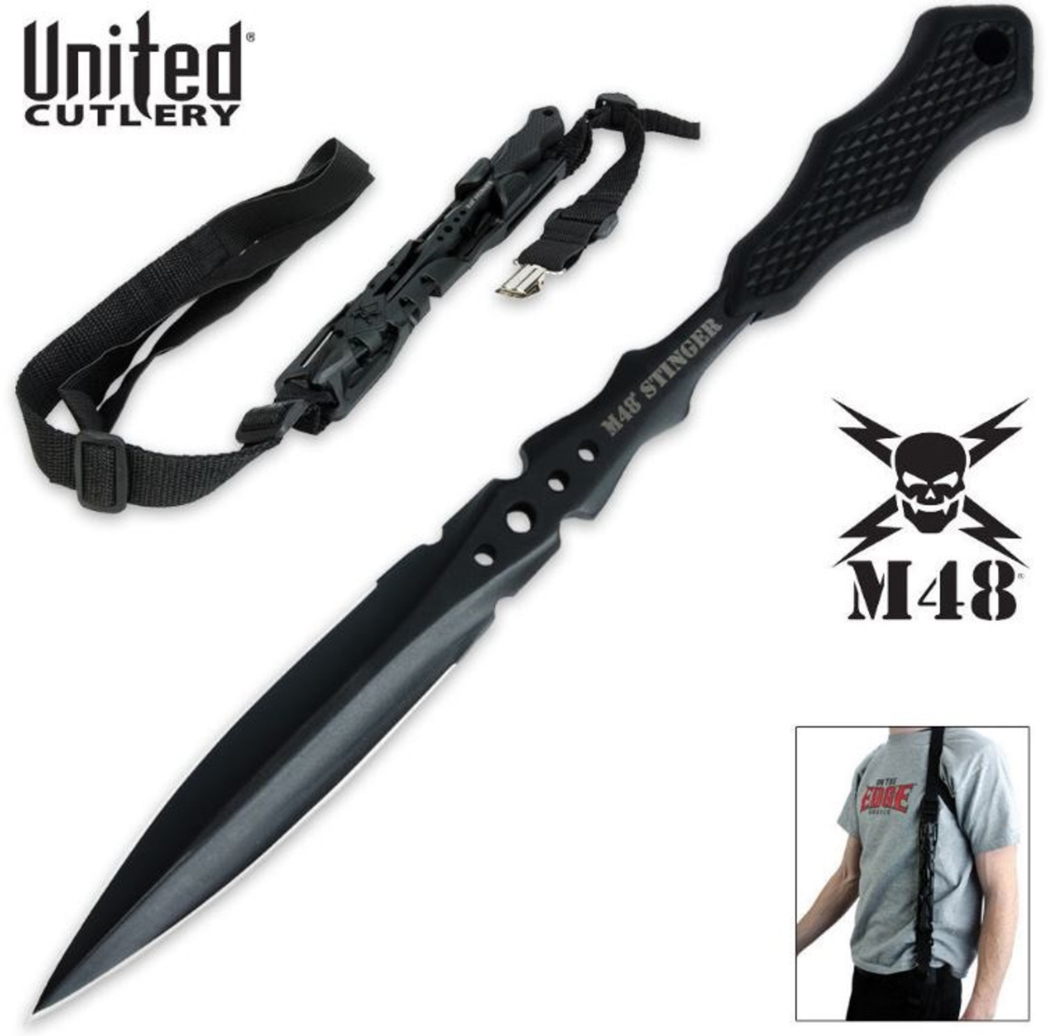 UC 2937 M48 Stinger Urban Spike Black w/Shoulder Harness