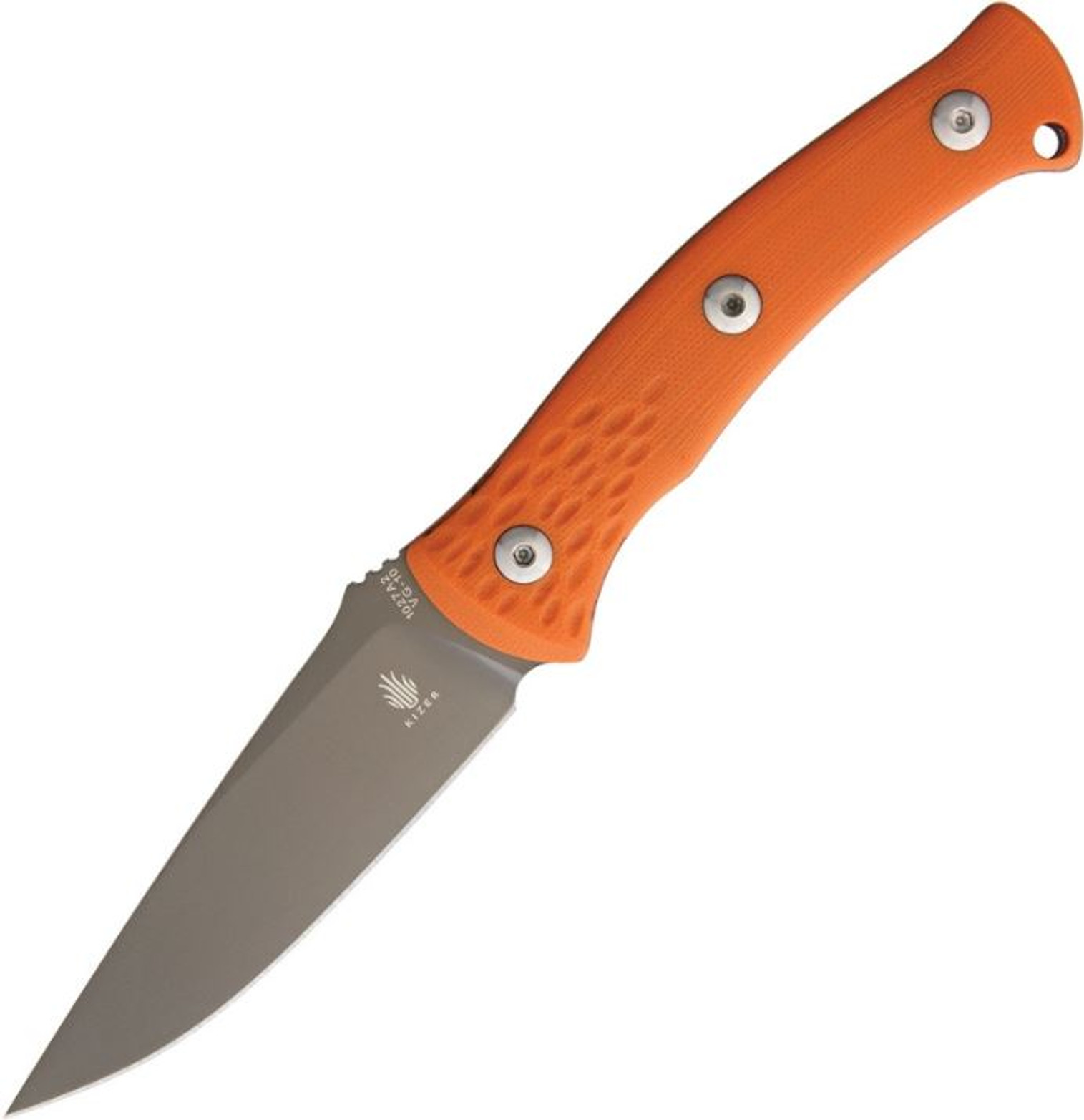 Kizer Sealion Orange G10, VG10 w/Kydex Sheath Ki1027A2