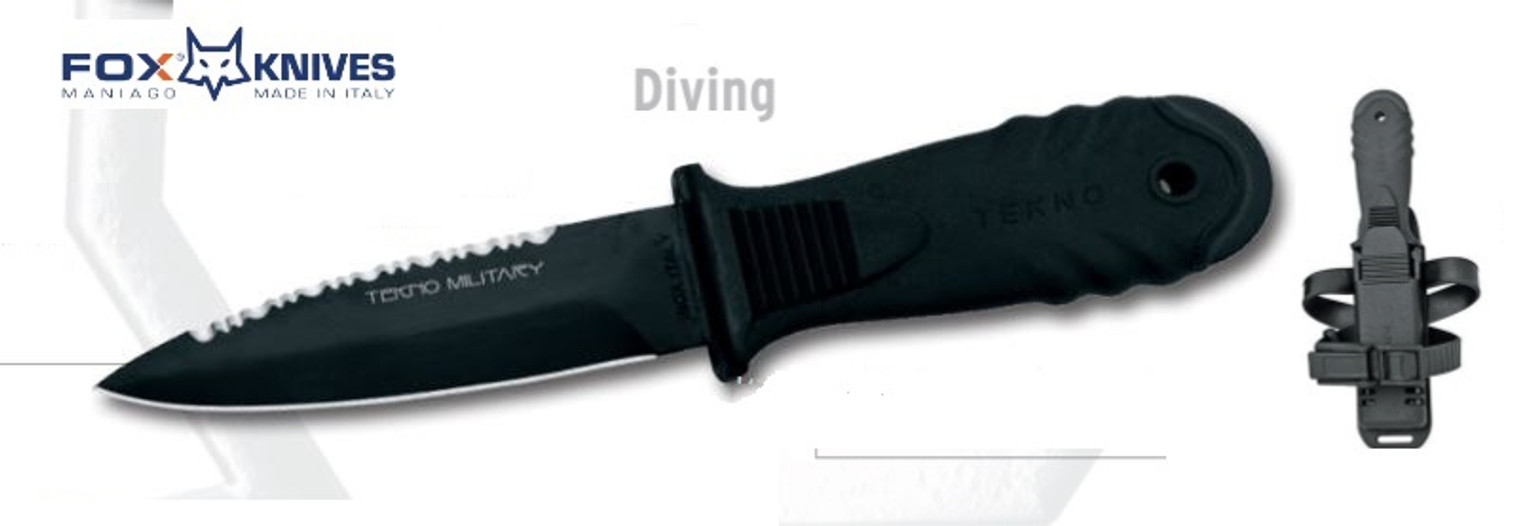 Fox Italy 643/11 Tecno Military Dive Knife, 02FX134