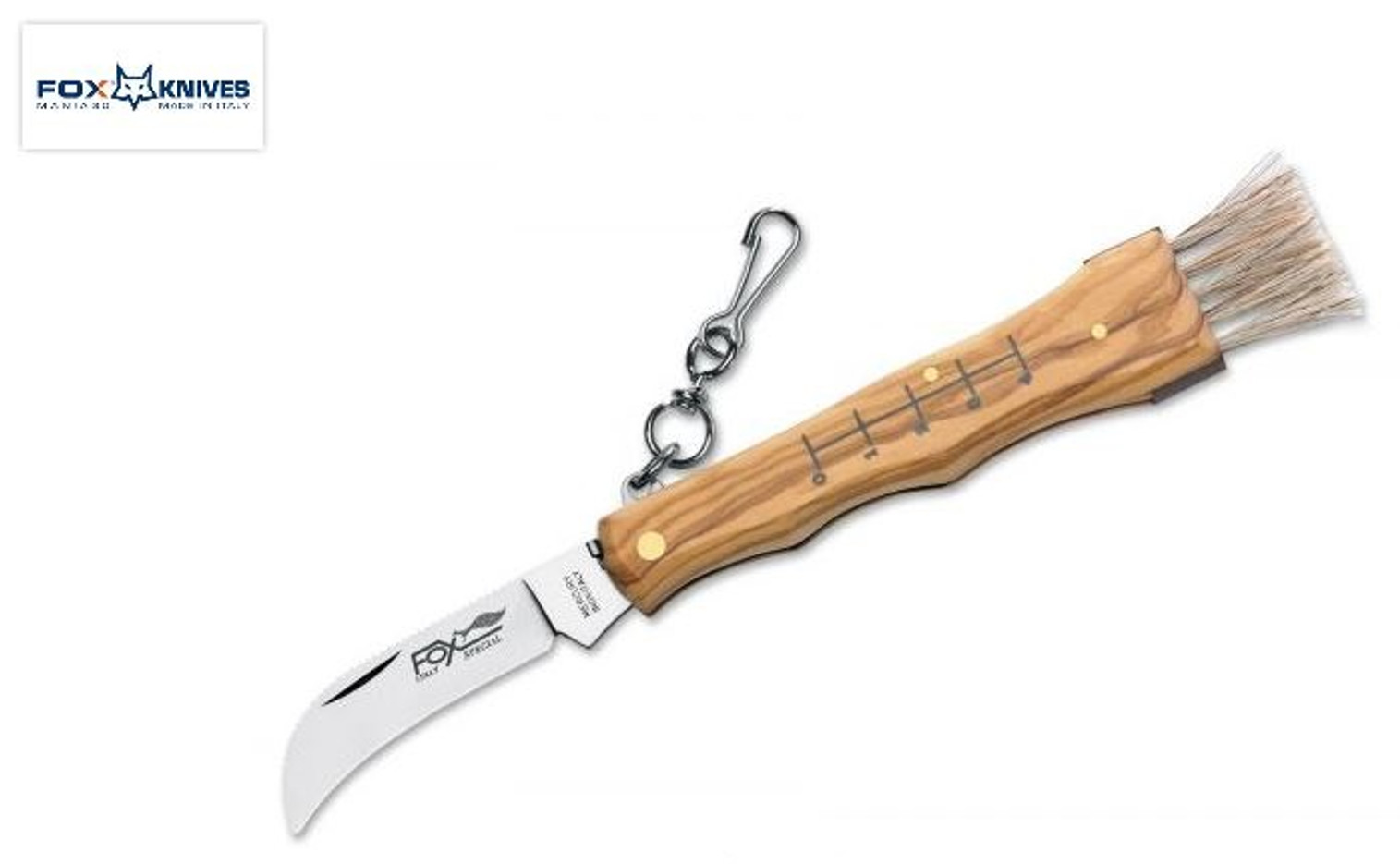 Fox Italy FX405OL Funghi Mushroom Knife - Olive Wood