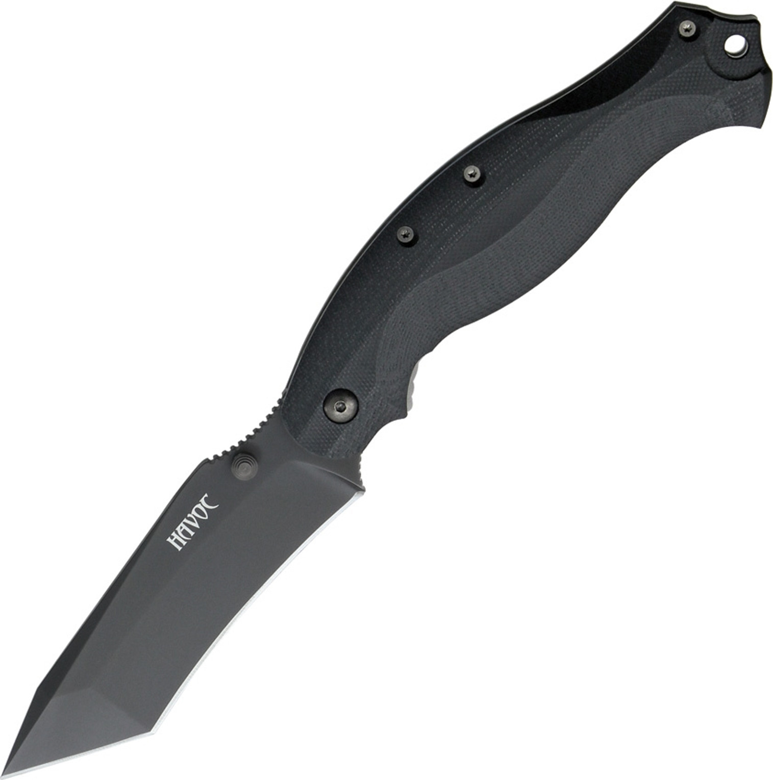 Fox Italy HV02TTIB Havoc N690 Folding Knife, Black