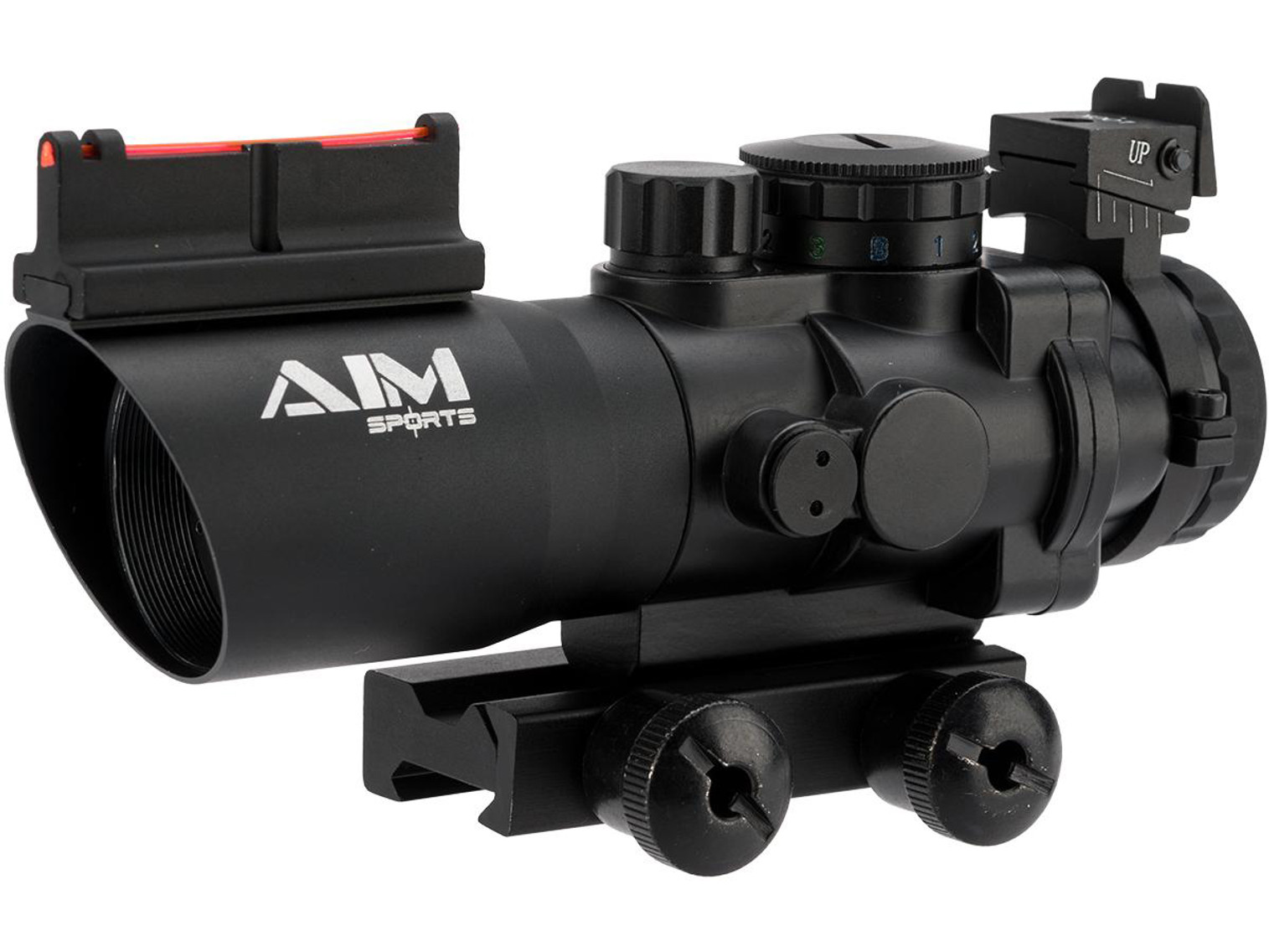 4x32 Tri Illuminated Scope W/Fiber Optic Sight