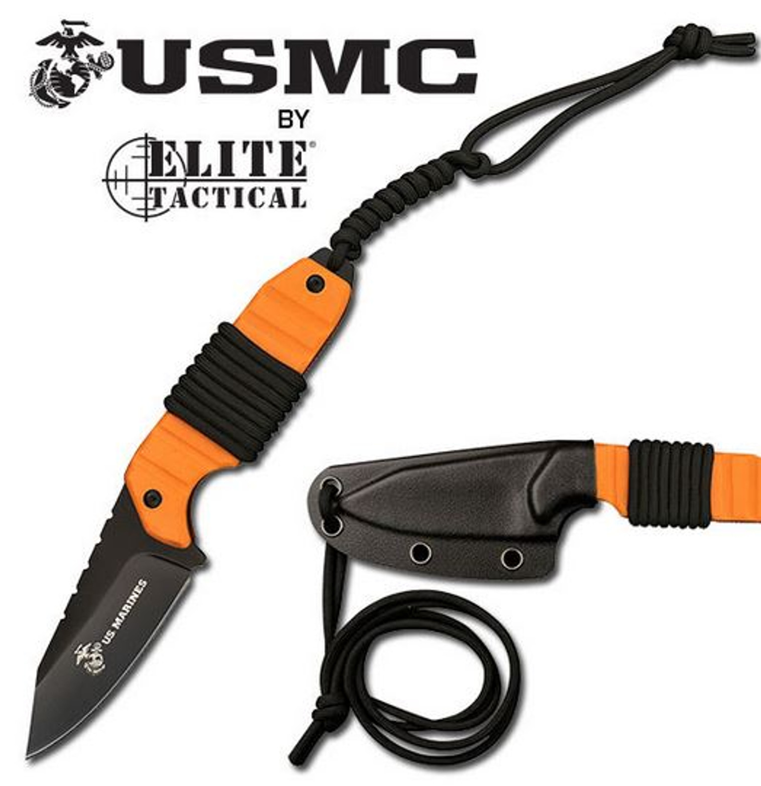 MTech 2002OR USMC Orange Neck Knife