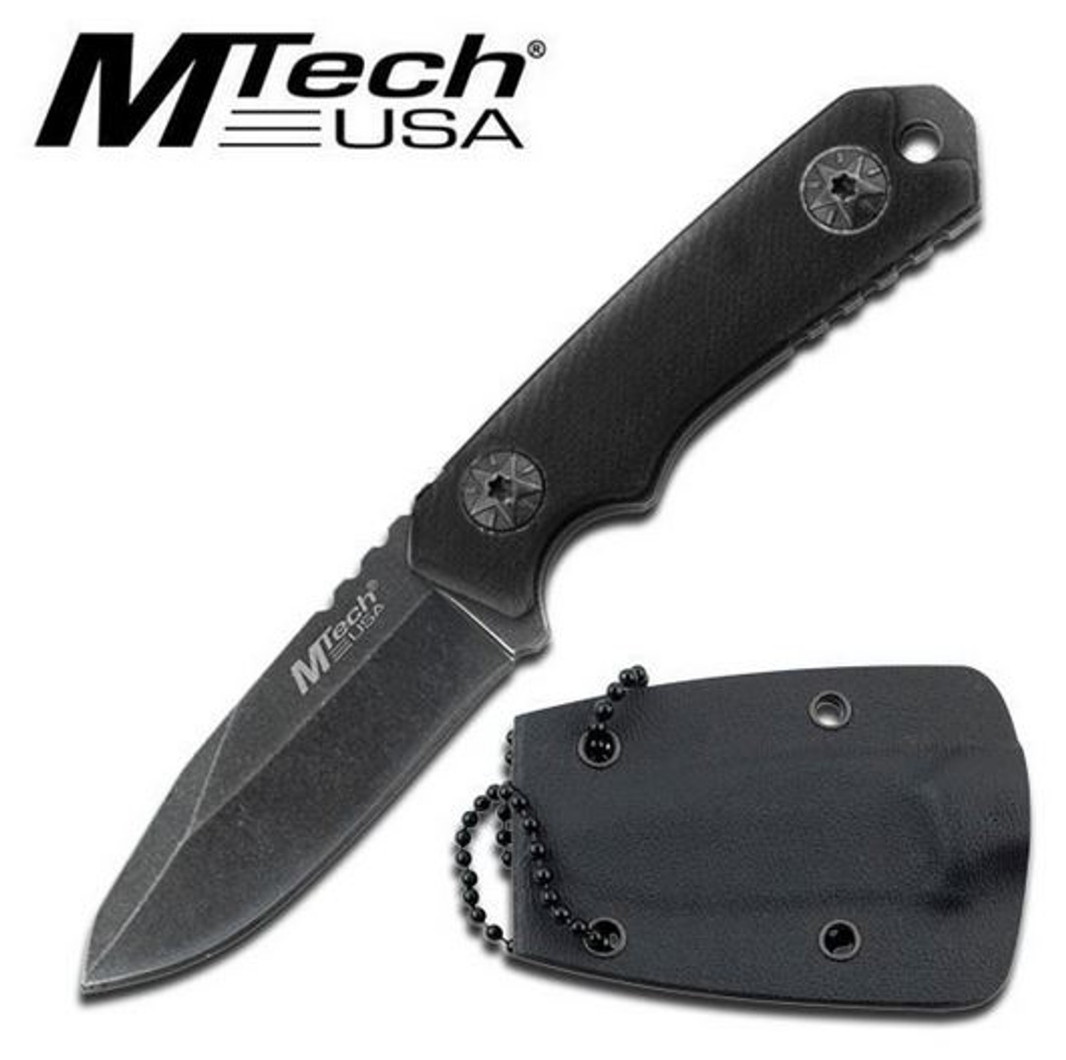 MTech 2030BK Mini Fixed Blade Black G-10