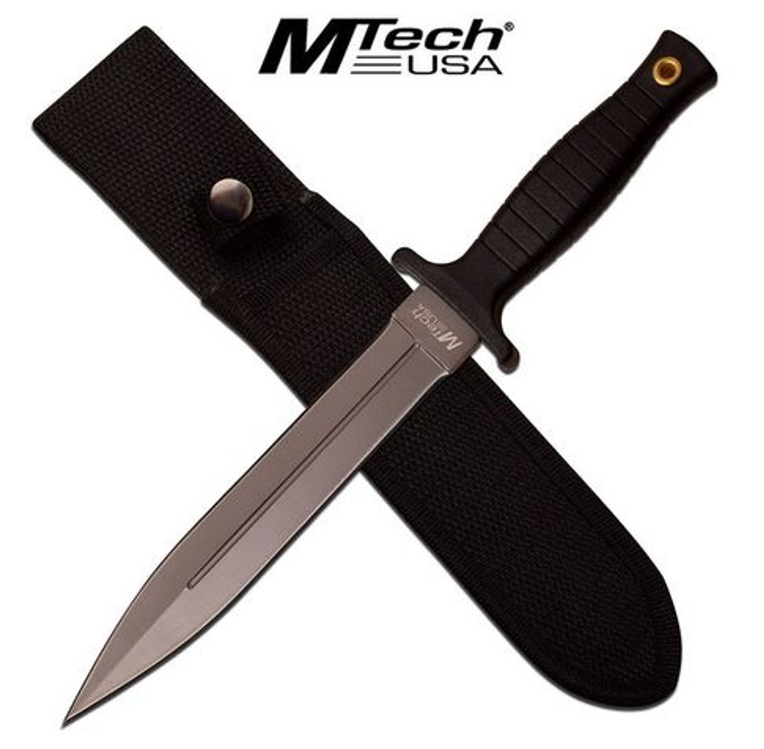 MTech MT2077GY Dagger Grey Ti w/ Nylon Sheath