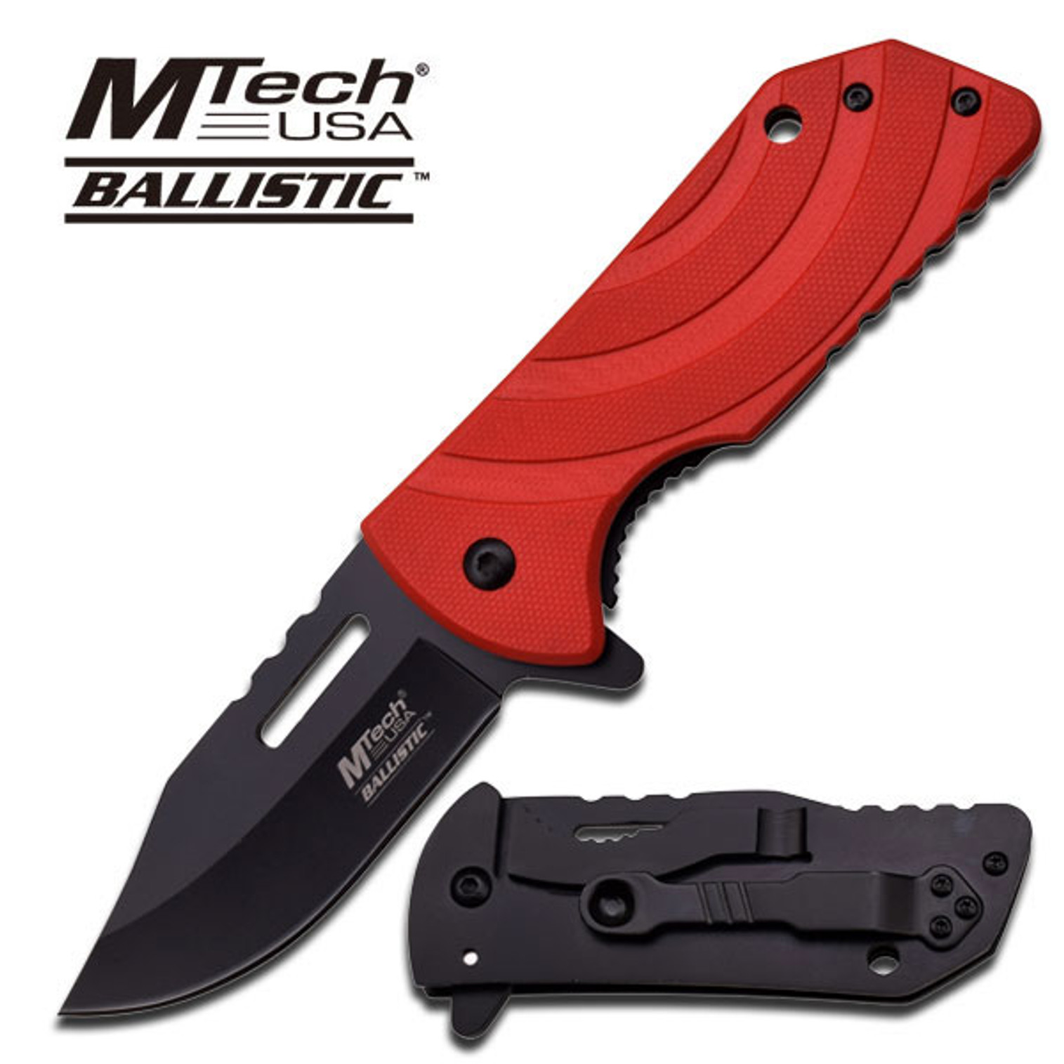 MTech USA A850RD Red Assisted Opening