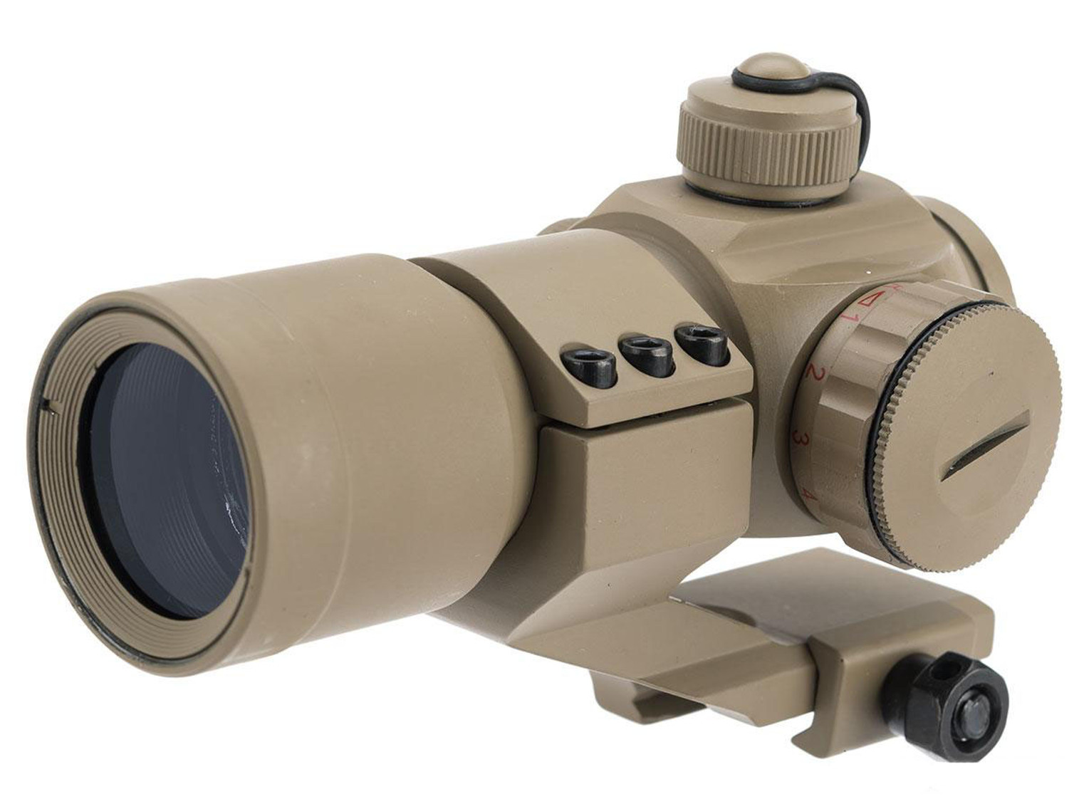 UFC HD30M3 1X30 Red Dot Sight with Cantilever Mount (Color: Tan)