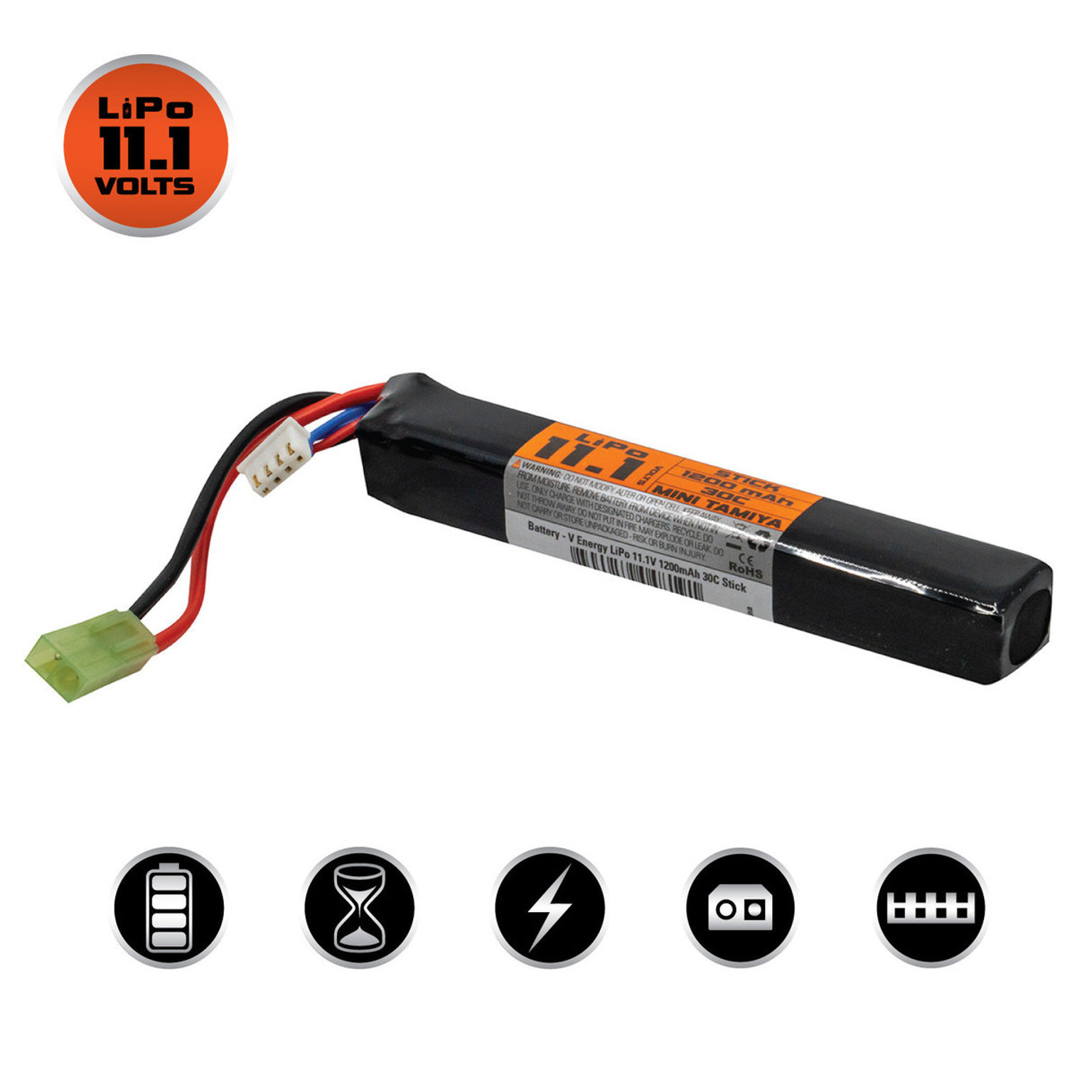 Turnigy nano-tech 1000mAh 3S 20~40C Lipo AIRSOFT Pack(T-connector)