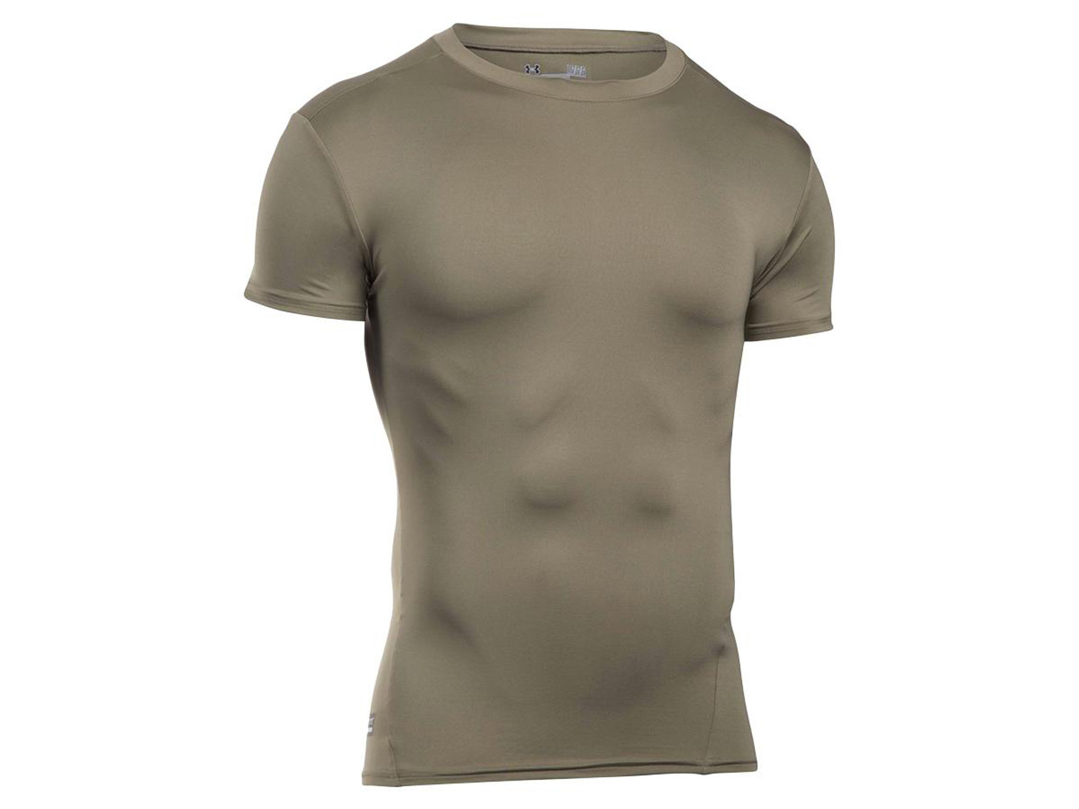 Under Armour Men's Tactical Heatgear® Compression Short Sleeve T-Shirt - Federal Tan (Size: Medium)
