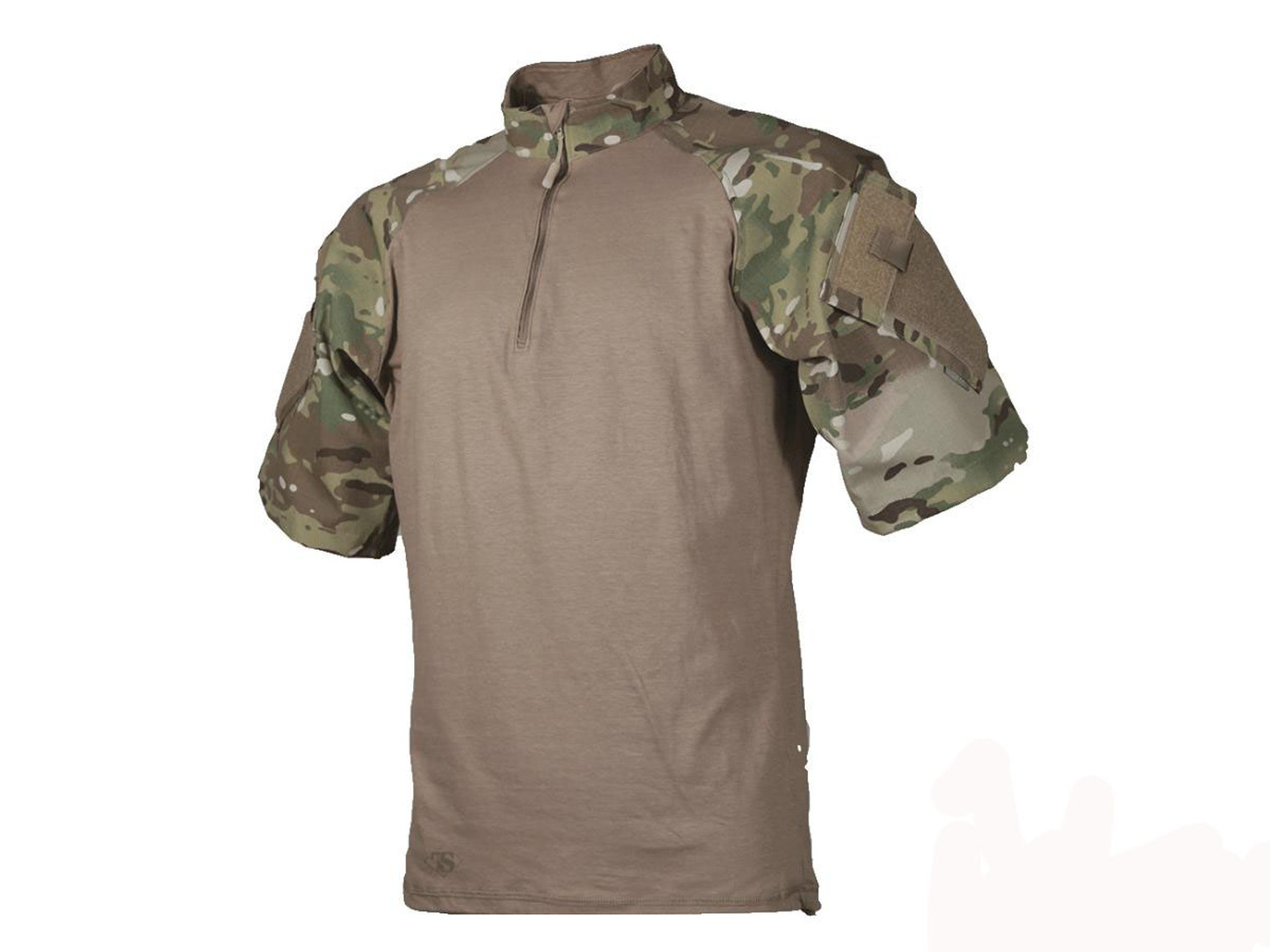 Tru-Spec Short-Sleeve Tactical Response Uniform 1/4 Zip Combat Shirt - Multicam (Size: Medium)