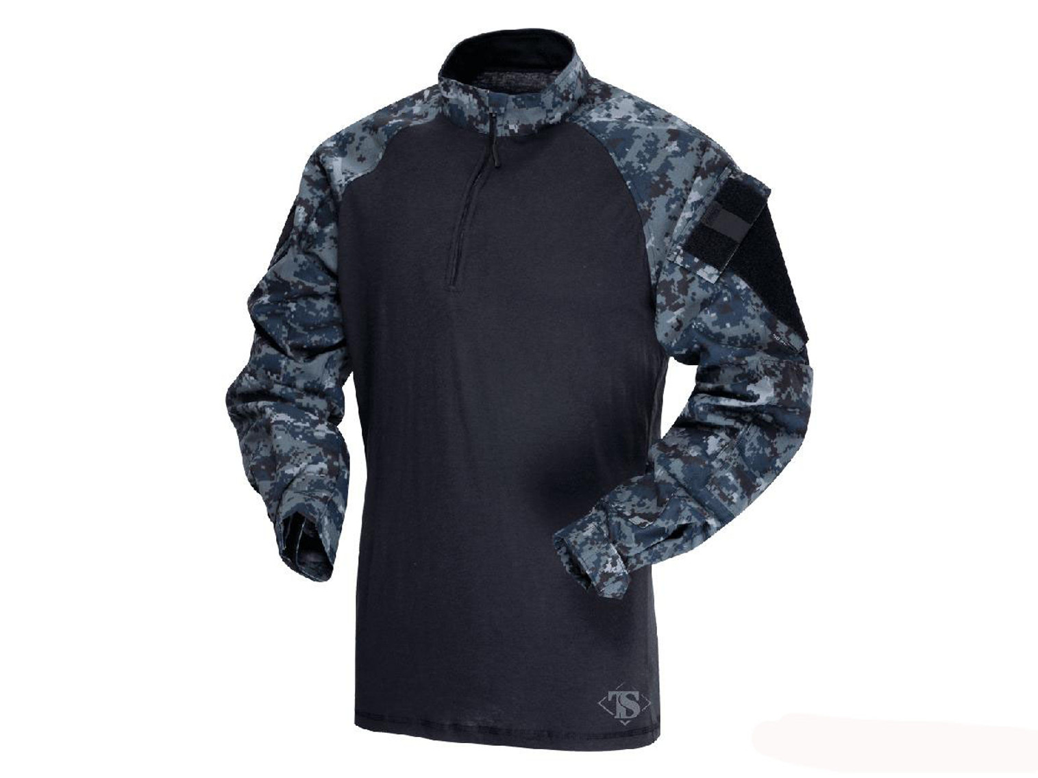 Tru-Spec Tactical Response Uniform 1/4 Zip Combat Shirt - Midnight Digital (Size: Medium)