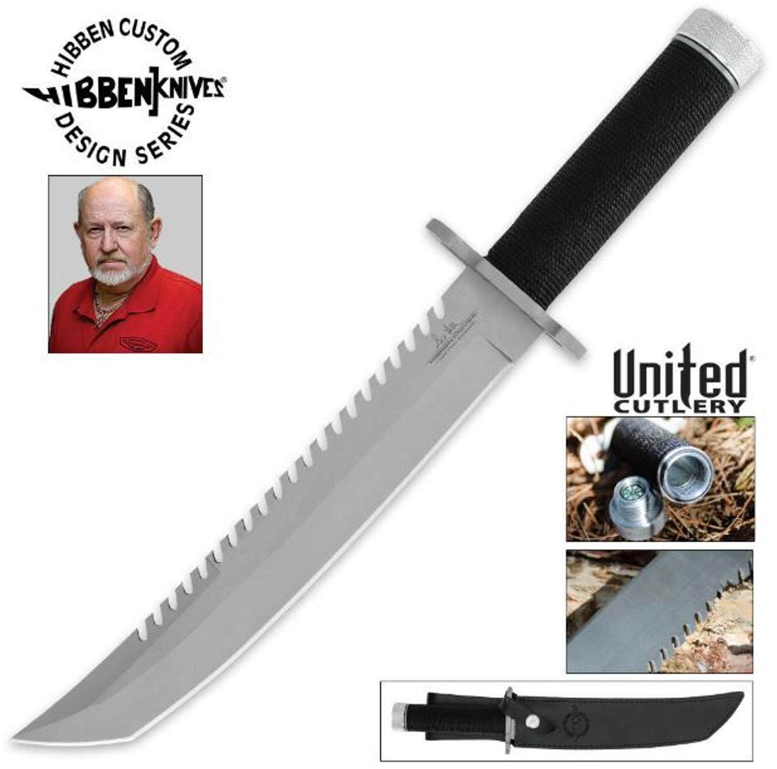 United GH5040 Gil Hibben Sawback Survival Tanto