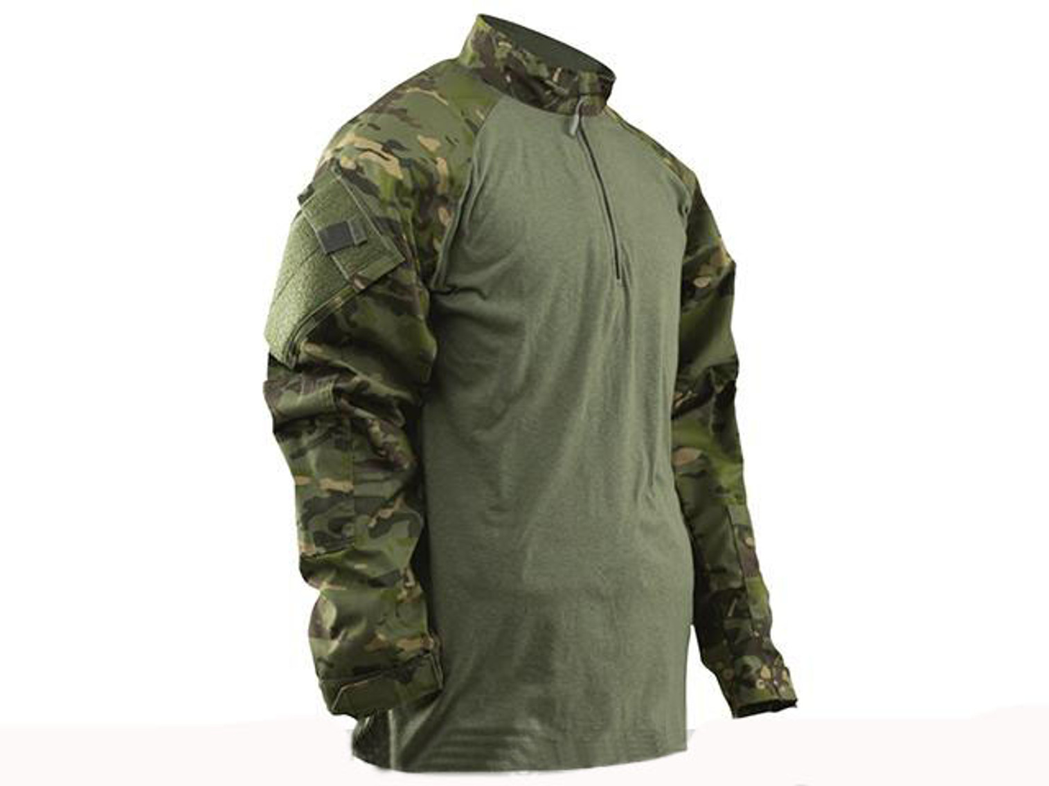 Tru-Spec Tactical Response Uniform 1/4 Zip Combat Shirt - Multicam Tropic (Size: Small)