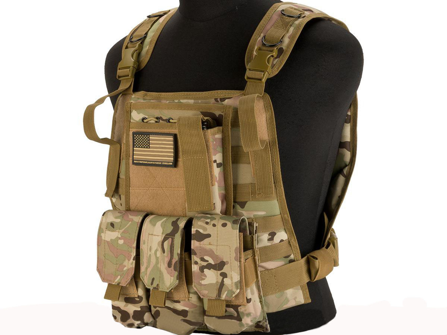 Avengers Tactical Spec. OPS MOLLE Plate Carrier / Load Bearing Vest - Camo