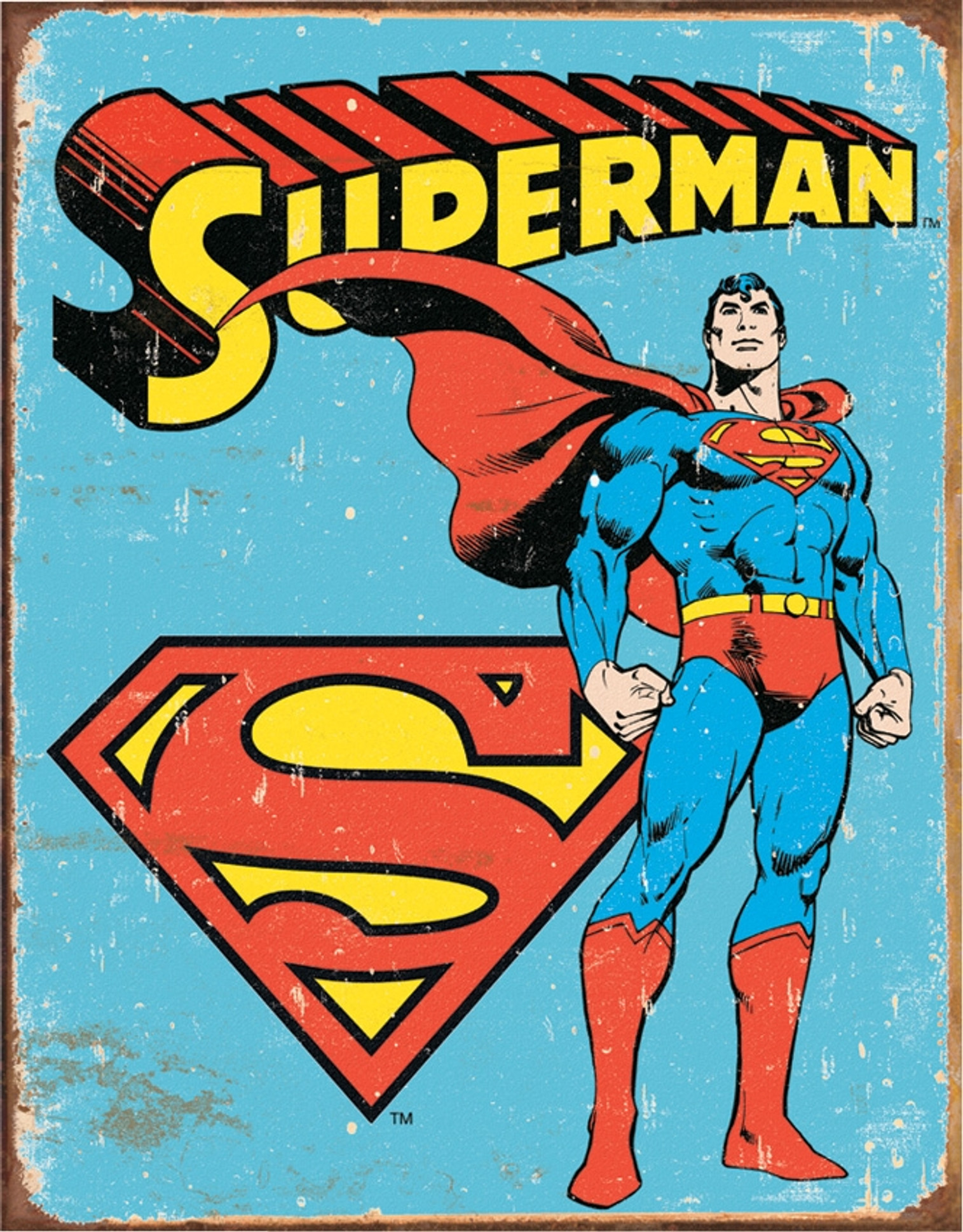 Tin Sign 1335 Superman Retro