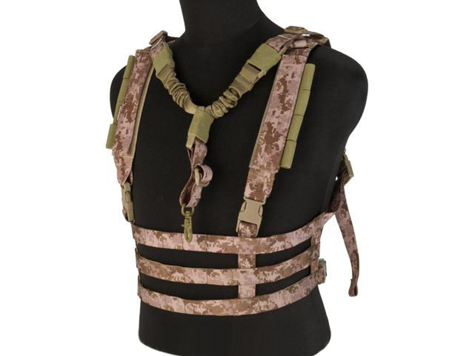 Avengers Tactical Low Profile MOLLE Chest Rig System - Digital Desert