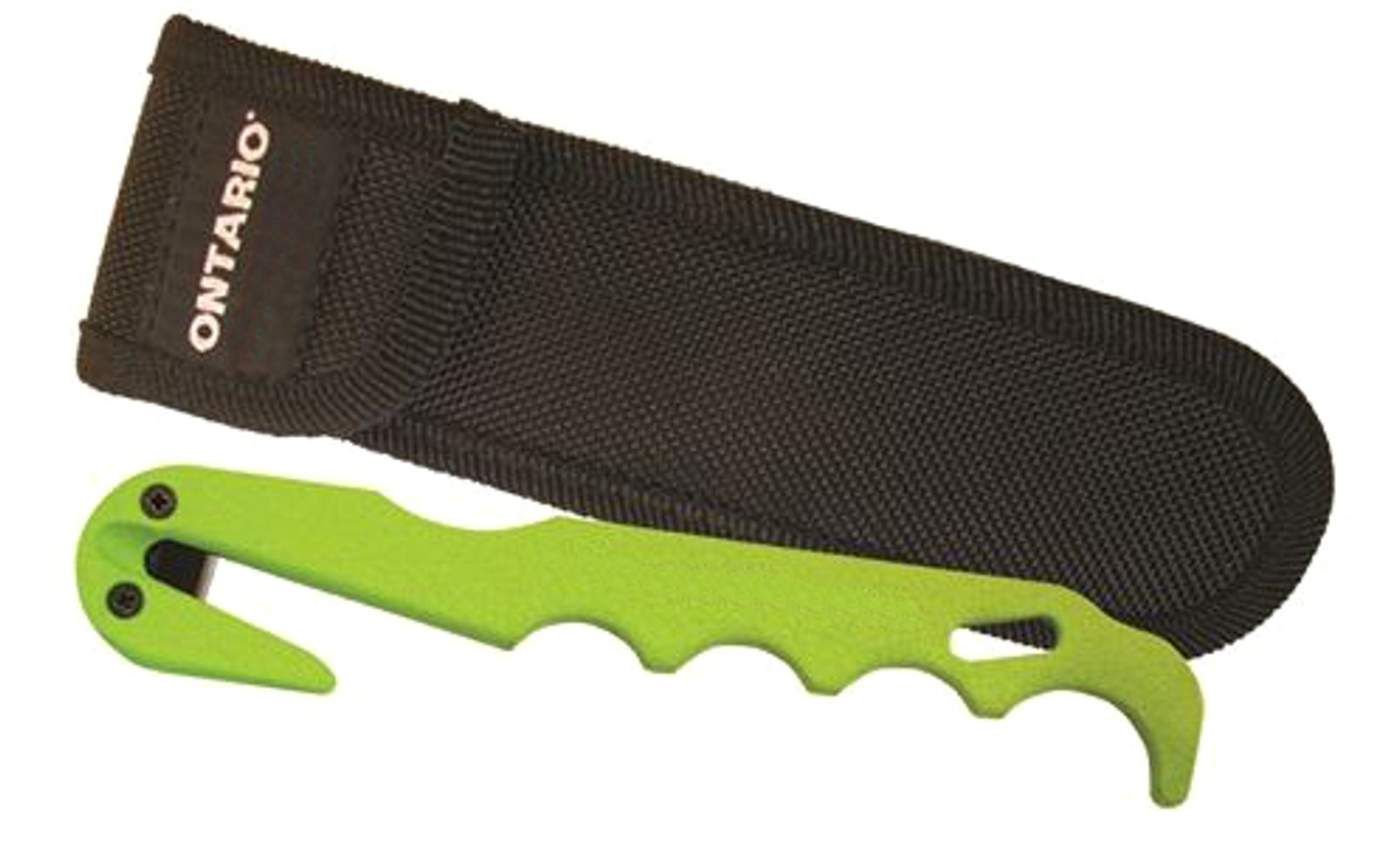 OKC 1420 Saftey Green Strap Cutter w/Sheath
