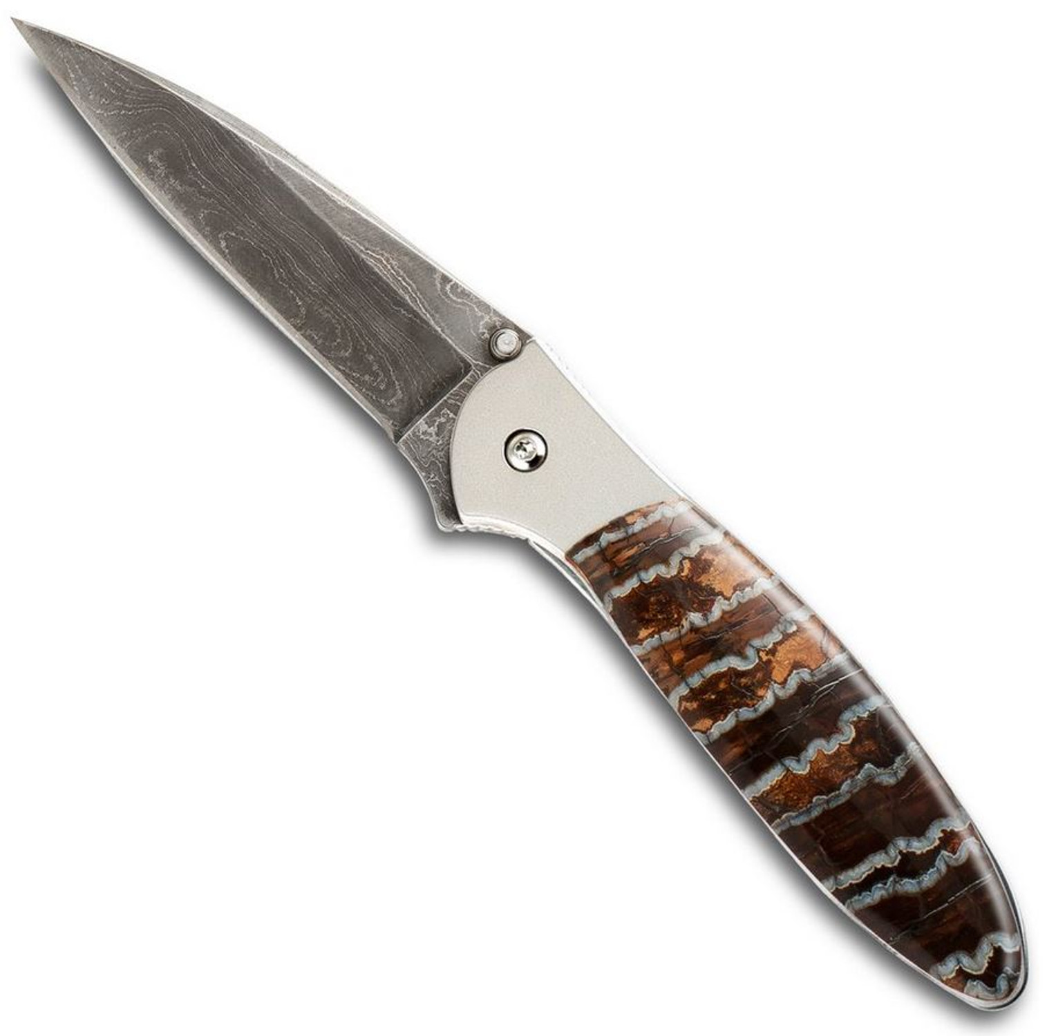 Santa Fe Stoneworks Kershaw Leek Damascus - Mammoth Tooth