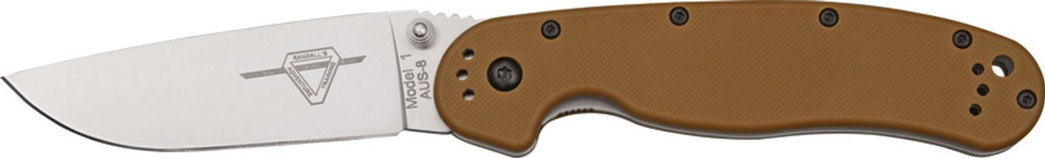 OKC 8848CB Rat 1 Plain Edge - Coyote Brown Handle