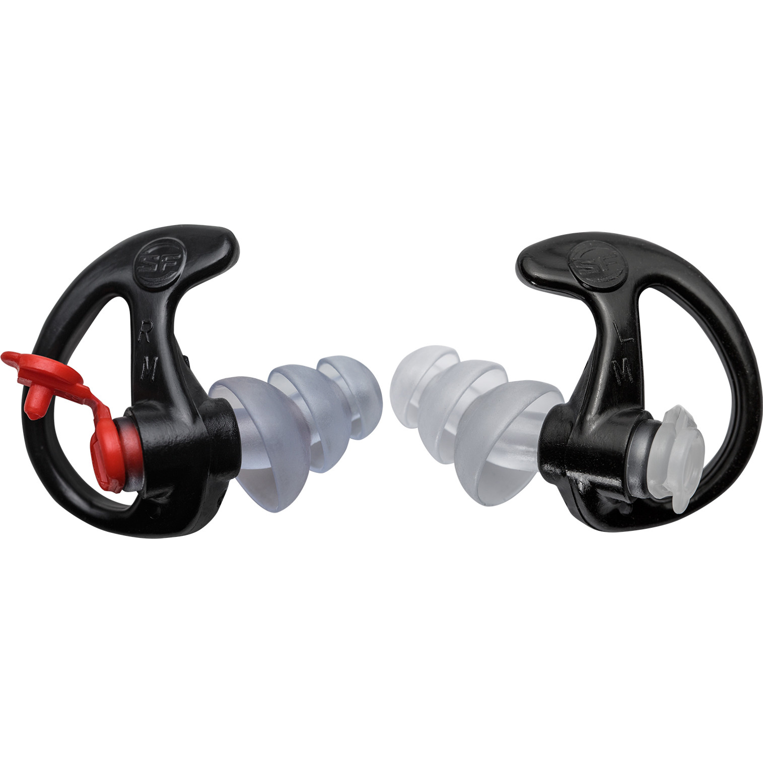 SureFire EP4 Sonic Defenders® Plus Filtered Flanged Earplugs - Black (Large)