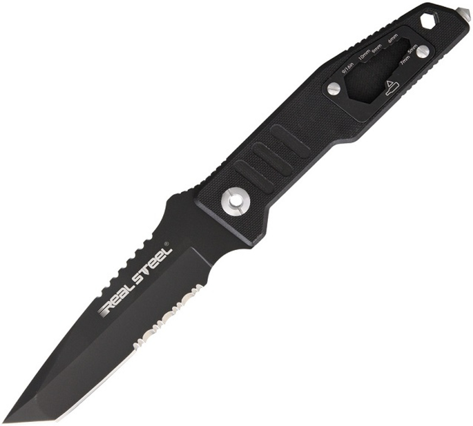 Real Steel 3921 T99T Tanto Fixed Blade D2 Steel - Black