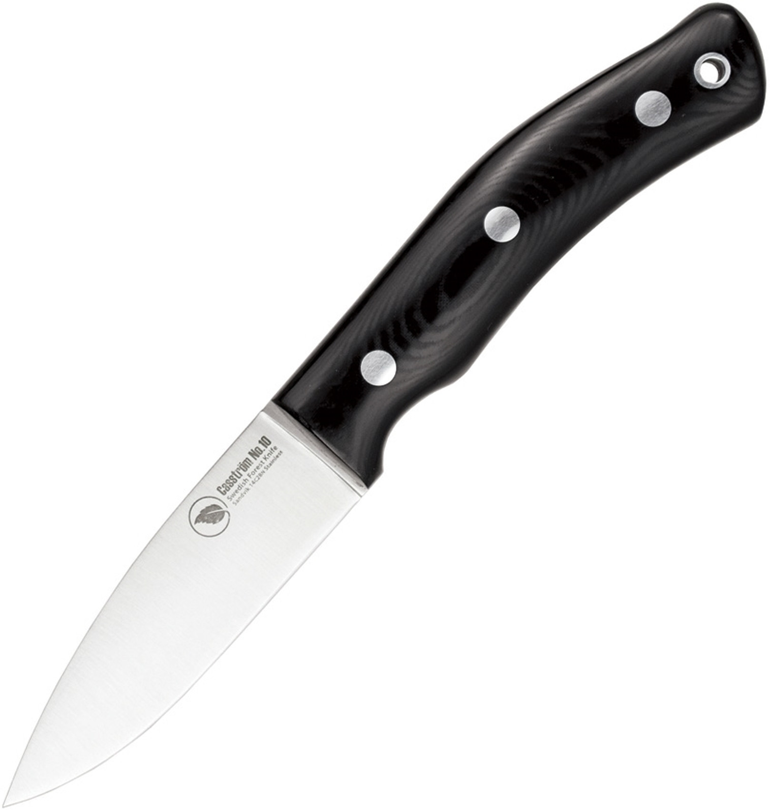 No 10 Forest Knife Blk Micarta