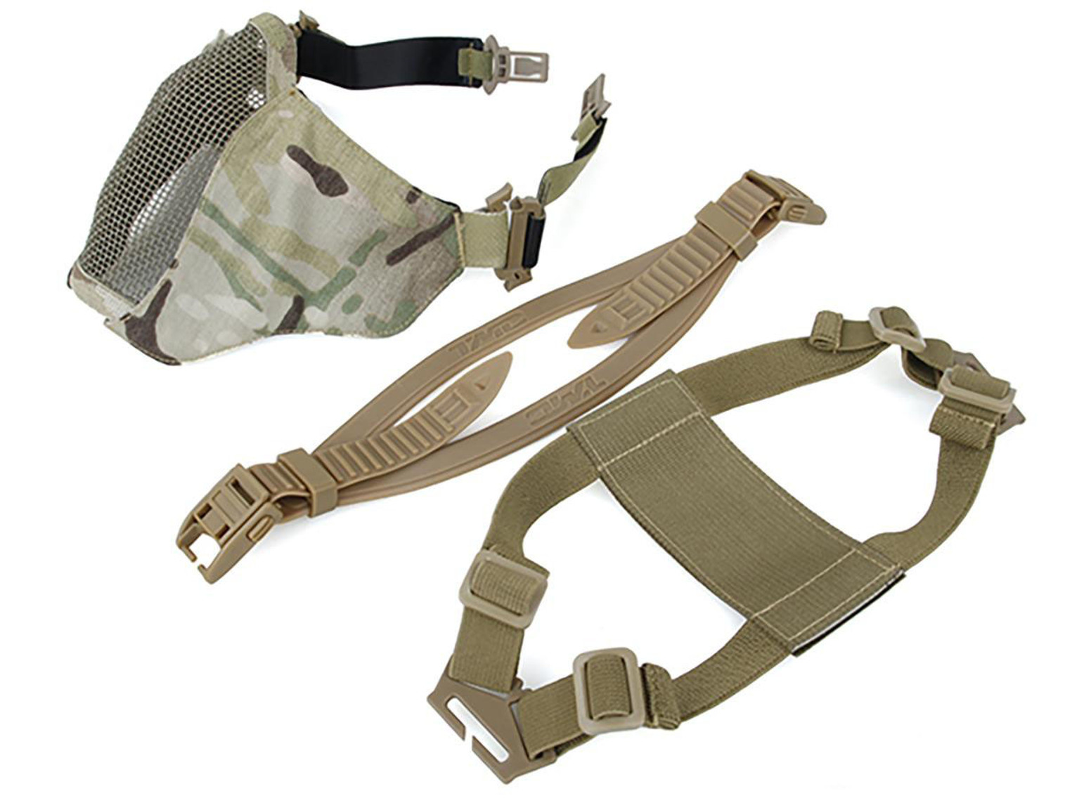 TMC PDW Ver2 Half Face Soft Mask w/ Steel Mesh (Color: Multicam)