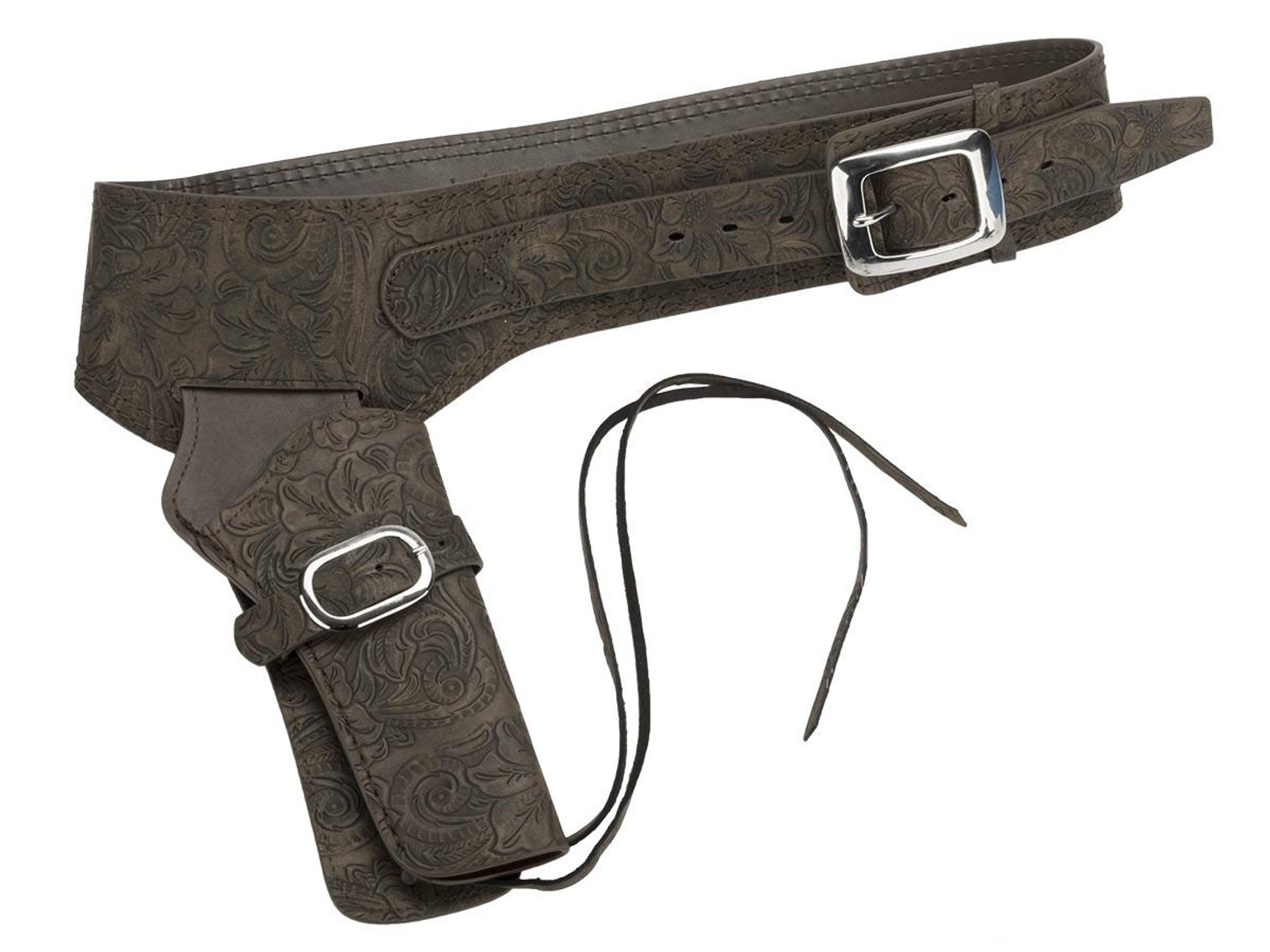 Gun Heaven Leather Single Gun Pistol Rig for Single Action Army Style Revolvers (Style: Patterned / Brown)