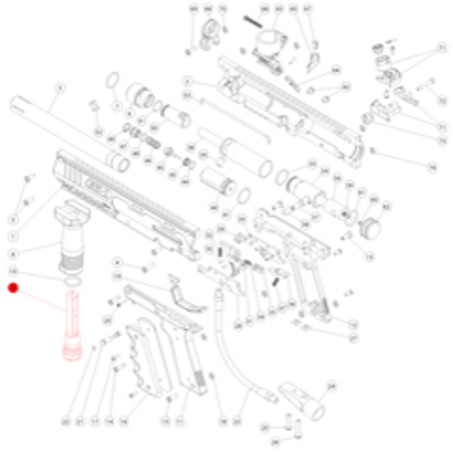 V-Tac SW-1 Part# 09 Foregrip Locking Stem