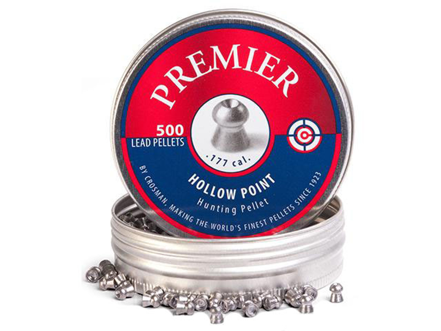 Crosman Premier 7.9gr Hollow Point .177 Cal. Pellets 500ct (FOR AIRGUN USE ONLY)