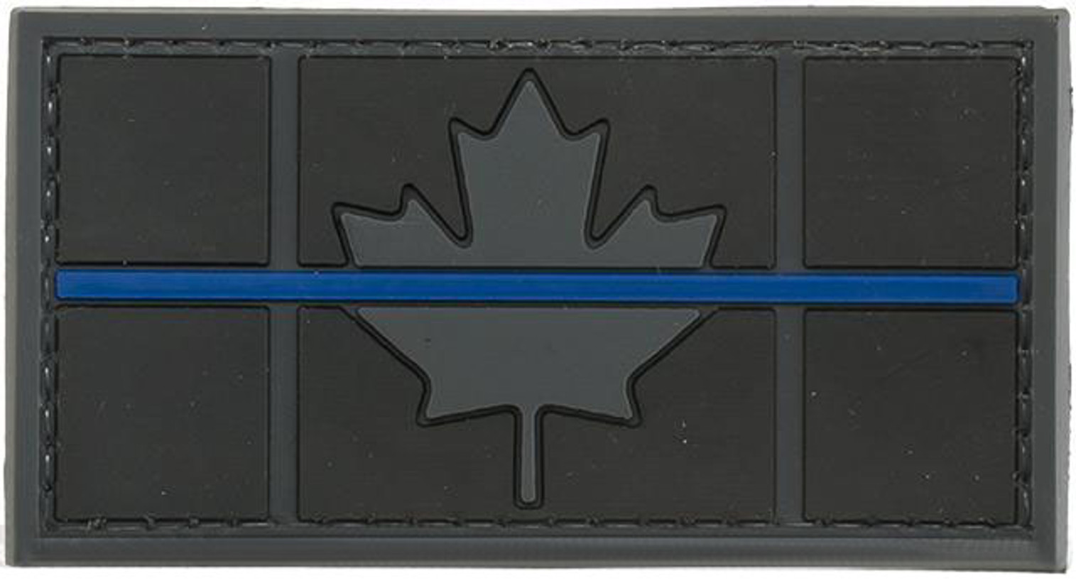 Matrix Canadian "Thin Blue Line" PVC Morale Patch - Subdued