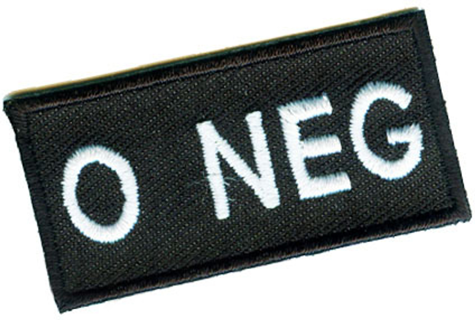 Matrix Military Spec. 50mm Blood Type Patch w/ Hook Backing - O NEG