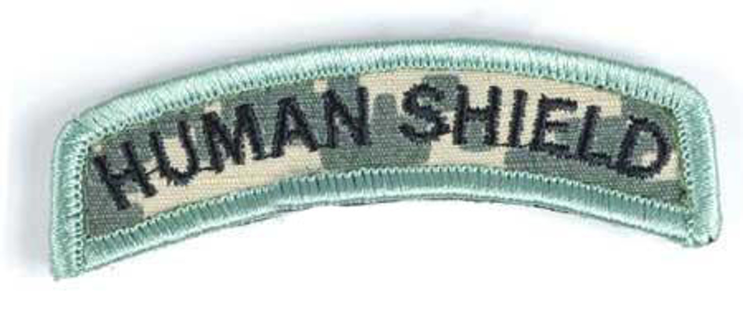 Matrix Human Shield Tab Hook Backed Morale Patch (ACU)