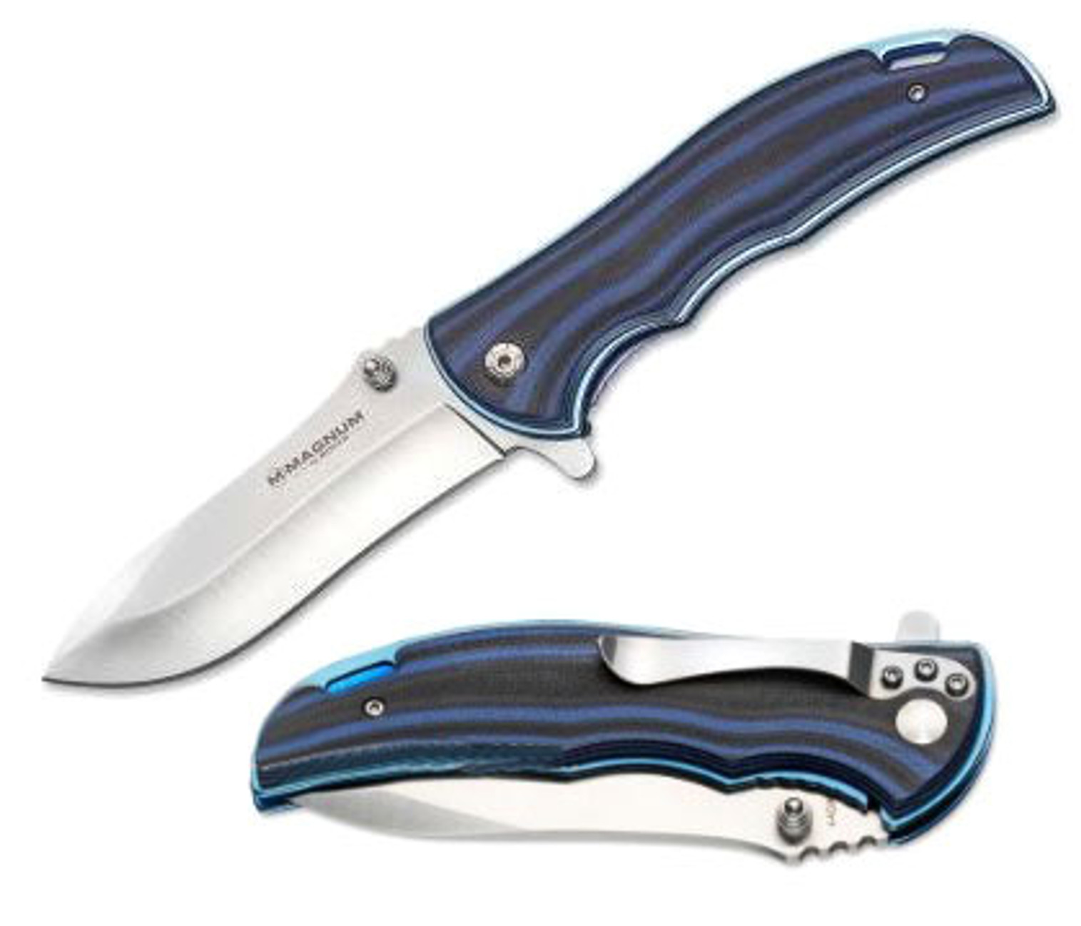 Boker Magnum 01SC001 Blue Line Folding Flipper