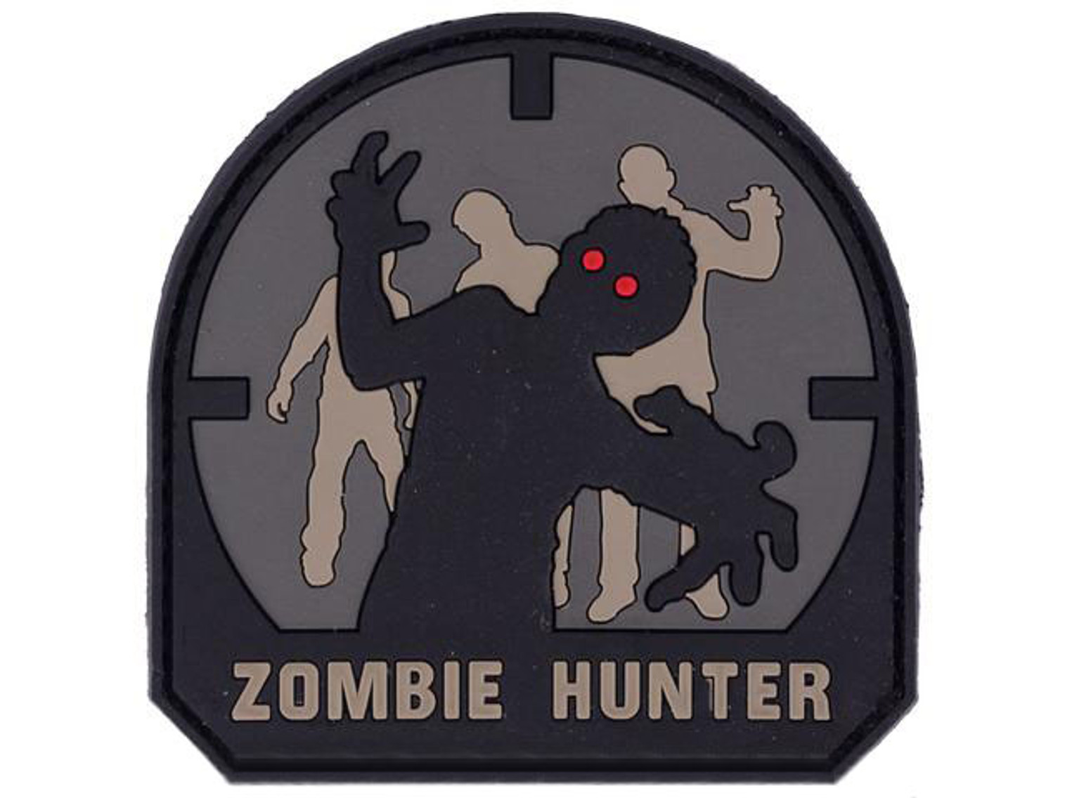 Matrix "Zombie Hunter" PVC IFF Hook and Loop Patch (Color: ACU)