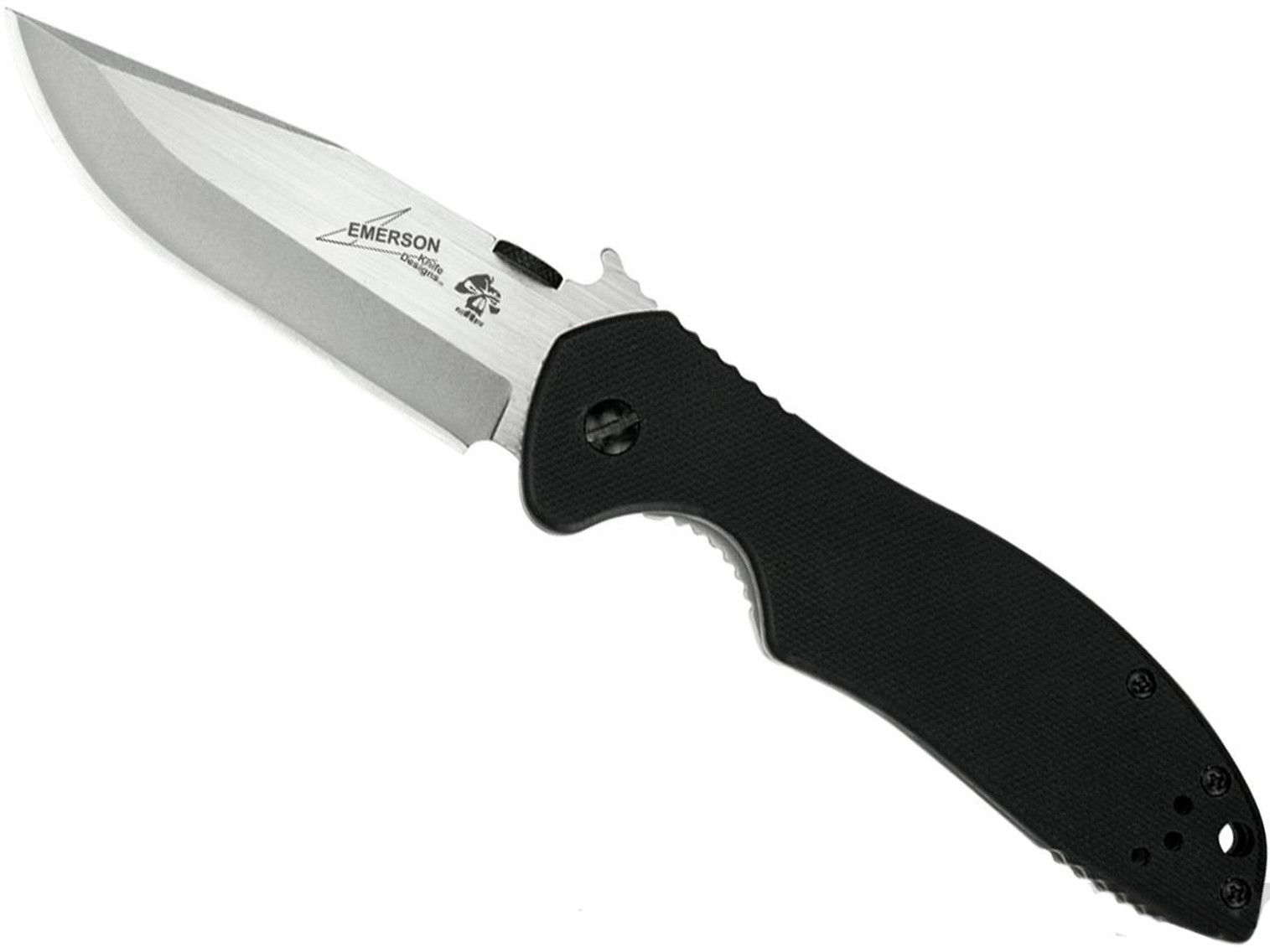 Kershaw X Emerson CQC-6K Folding Knife with 3.25" Blade and Wave Opening Feature - Clip Point Blade