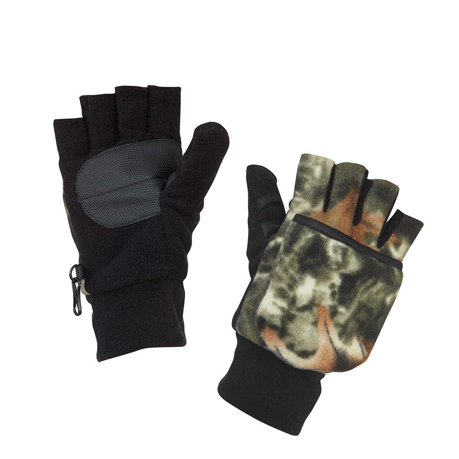 Work King Lined Camo Flip Mitts - 4 Pack