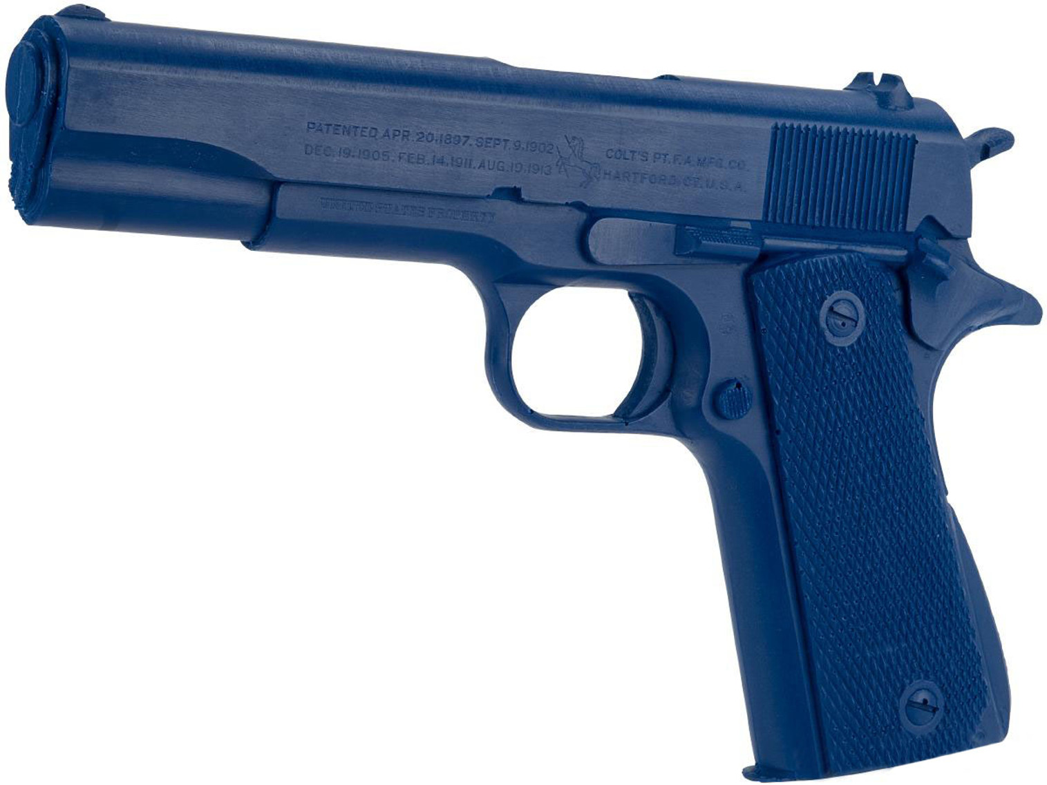 Rings Manufacturing Blue Guns Inert Polymer Training Pistol - Colt 1911