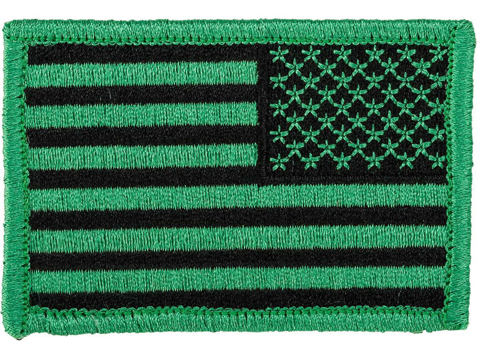 Matrix Hook and Loop U.S. IFF Flag Patch (Color: Green / Reversed)
