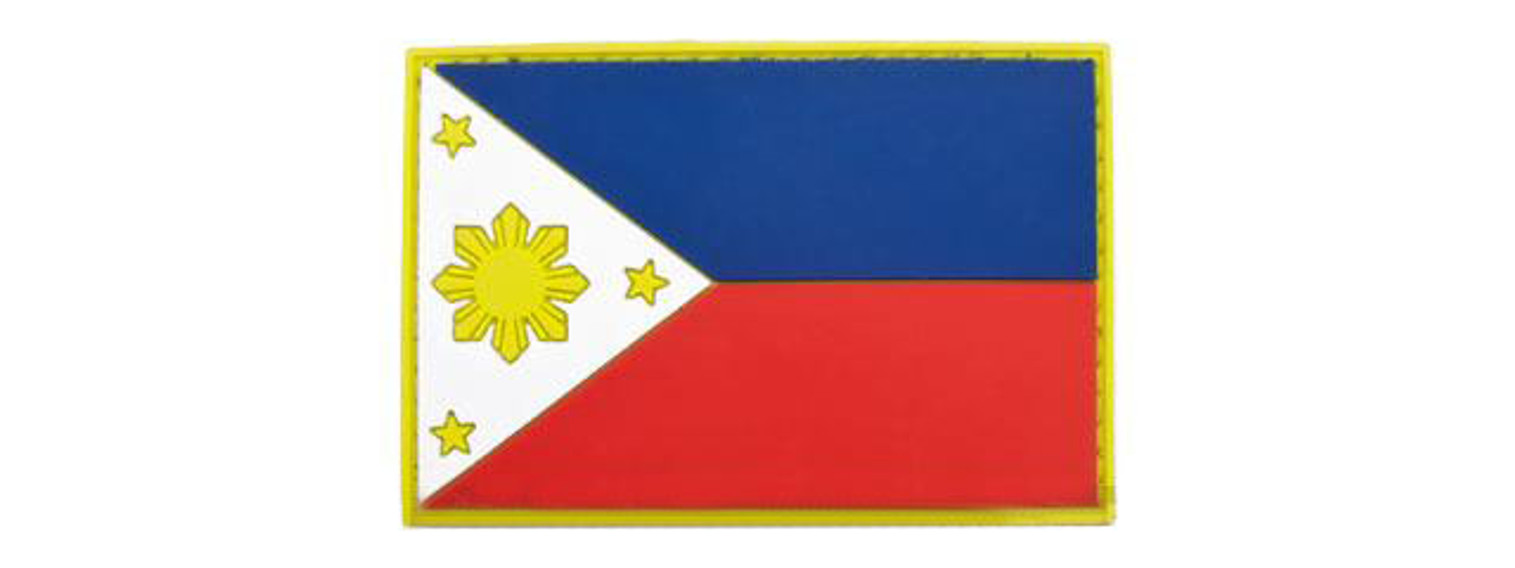 PVC Hook and Loop International Flag Patch (Flag: Philippines)