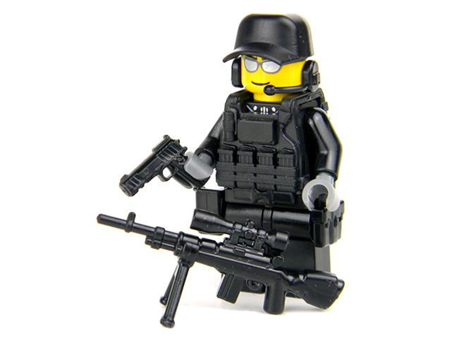 Battle Brick Customs Military Mini-Figure - SWAT Police Sniper