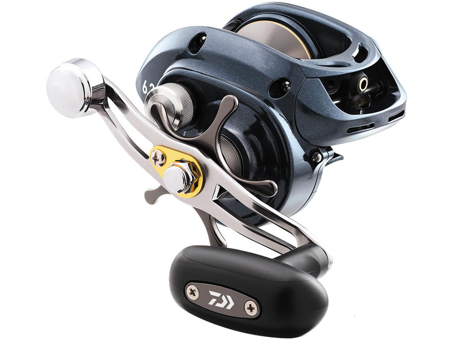 Daiwa Lexa CC High Capacity, High Power Baitcasting Reel w/ Power Handle - LEXA-CC400PWR-P