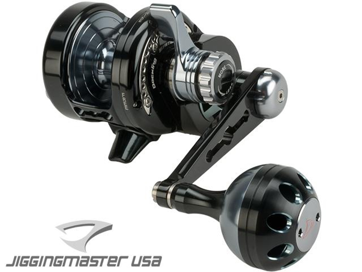 Jigging Master Power Spell Fishing Reel - Black / Gray (Size: PE2)