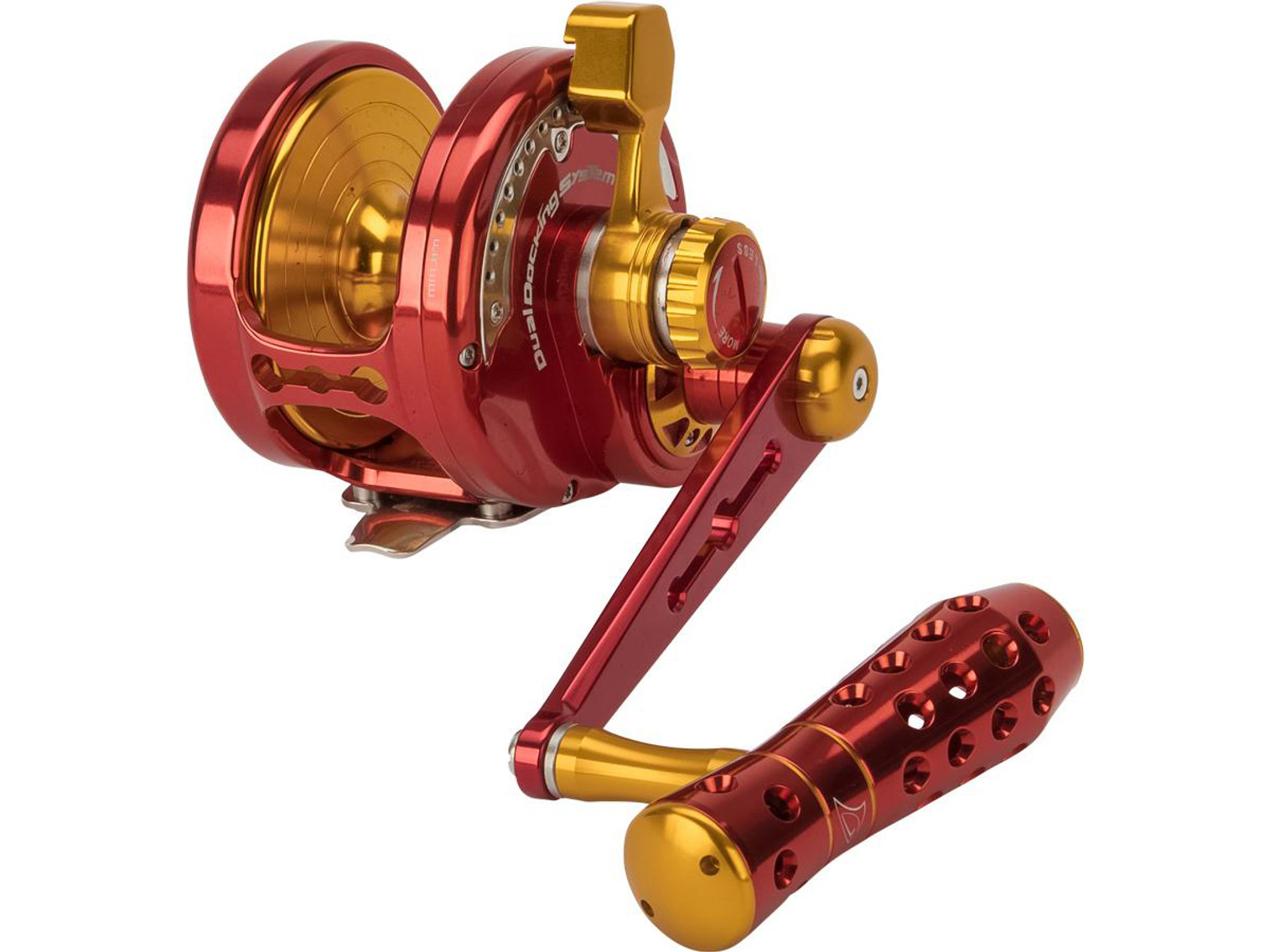 Jigging Master Power Spell Fishing Reel - Red / Gold (Size: PE7)