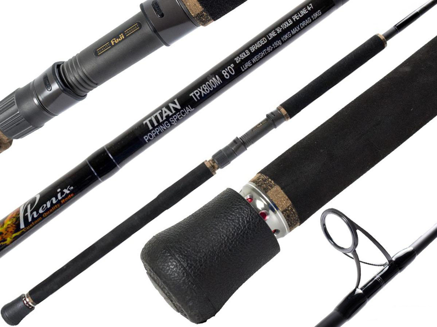 Mustad G-Series Slow Stroke Baitcaster Jigging Fishing Rod (Model:  MR001-SP-M-75) - Hero Outdoors