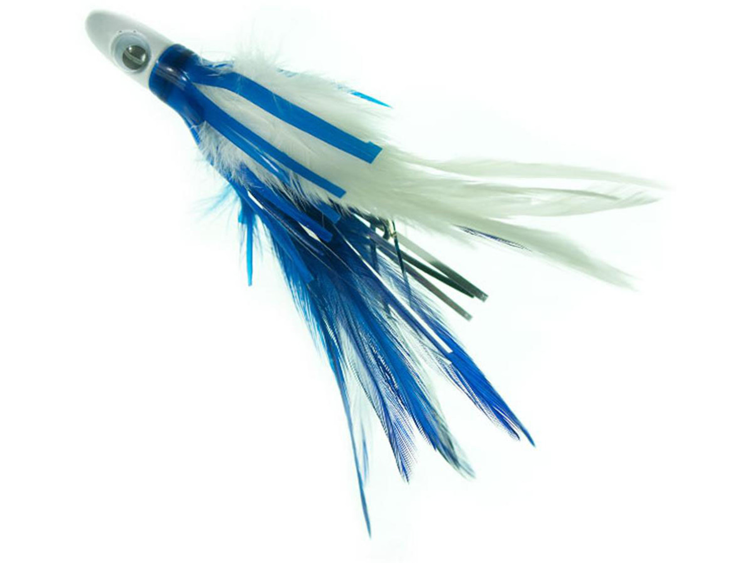 Boone Dave Workman Jr. Feather Jig (Color: Blue/White 6" 2 oz)