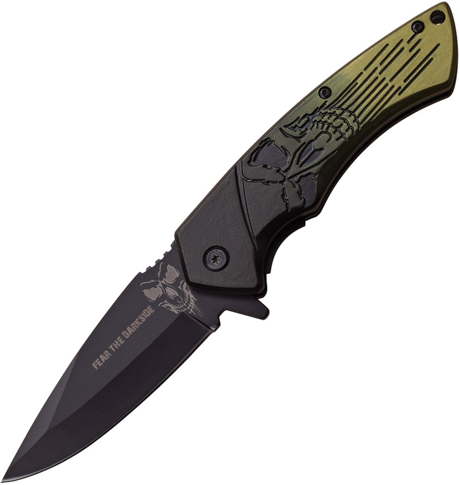 Skull Linerlock A/O Green