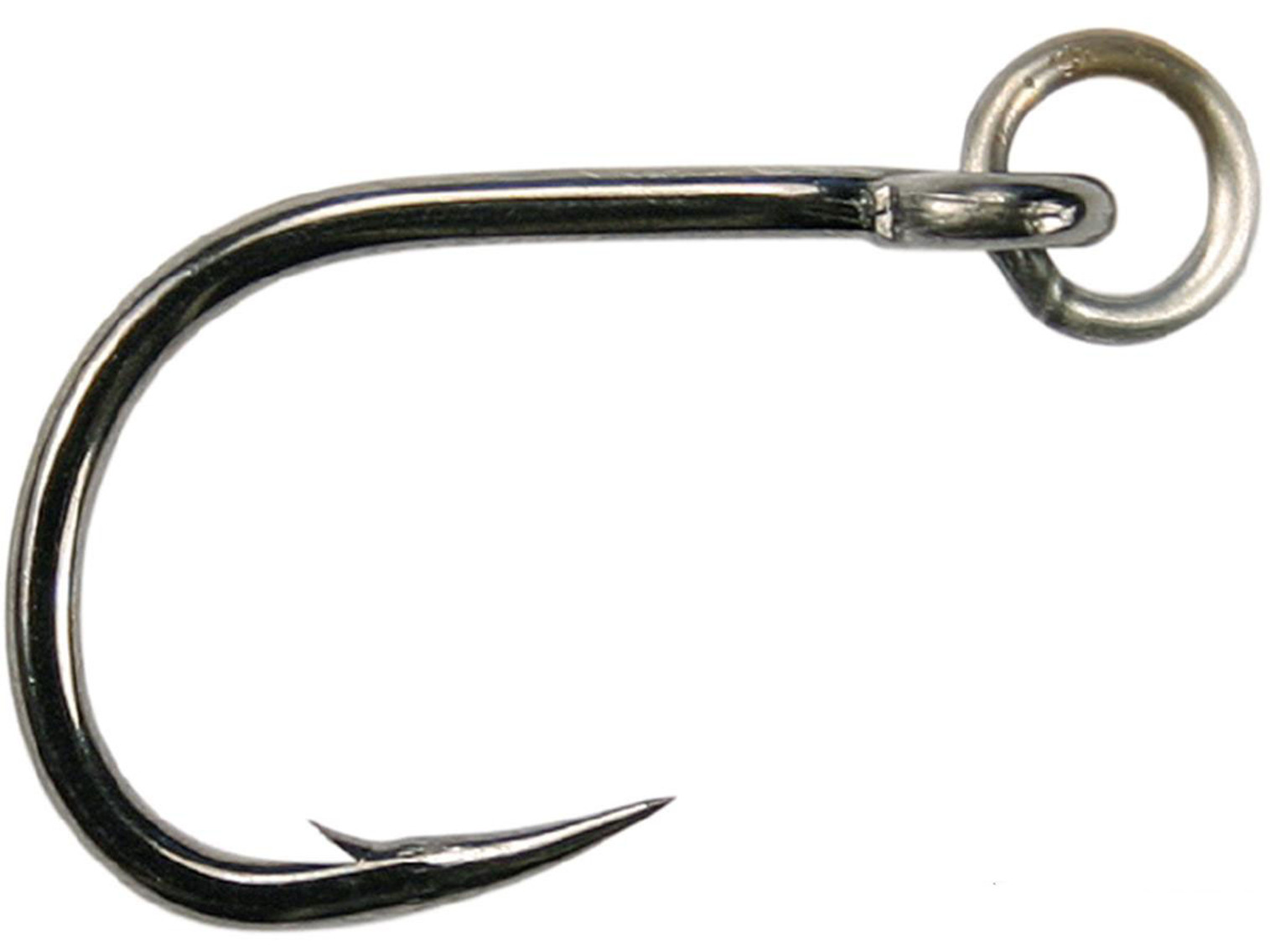 Mustad Hoodlum Ringed 4X Strong Live Bait Hook with Action Ring - Black Nickel (Size: 1/0 Set of 6)
