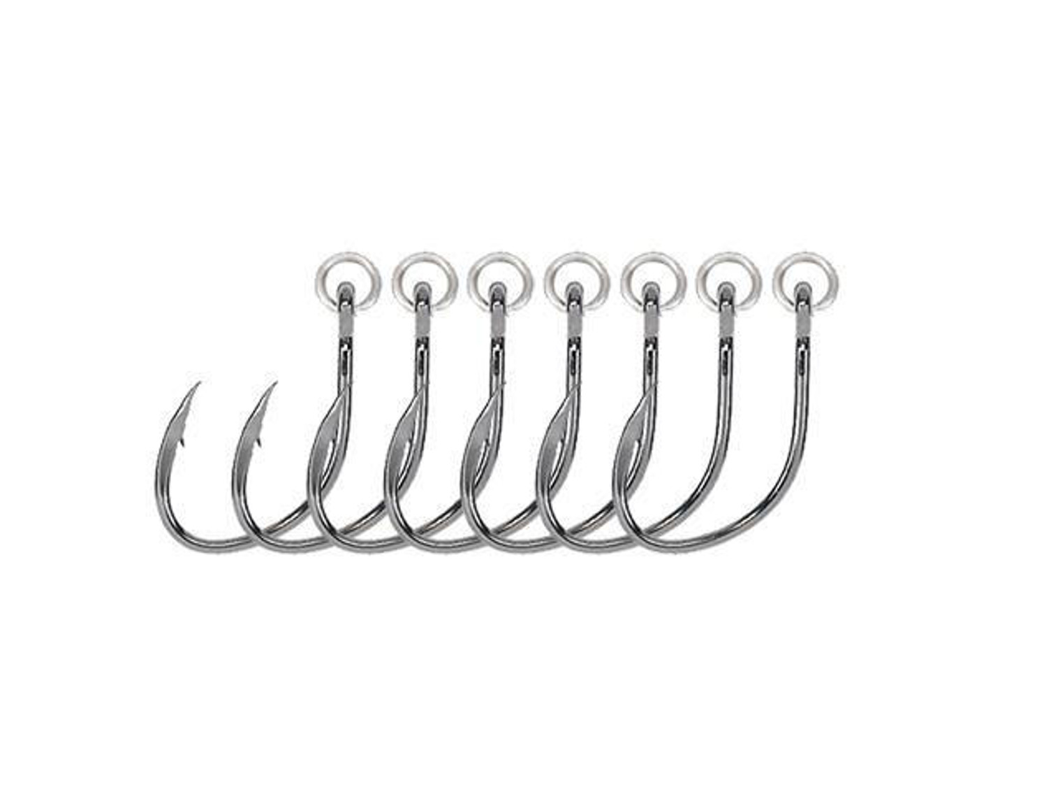 Owner 5129R-131 Ringed Offshore Bait Hook with Offset Needle Point Forged Shank (Size: 3/0 / 5-pack)