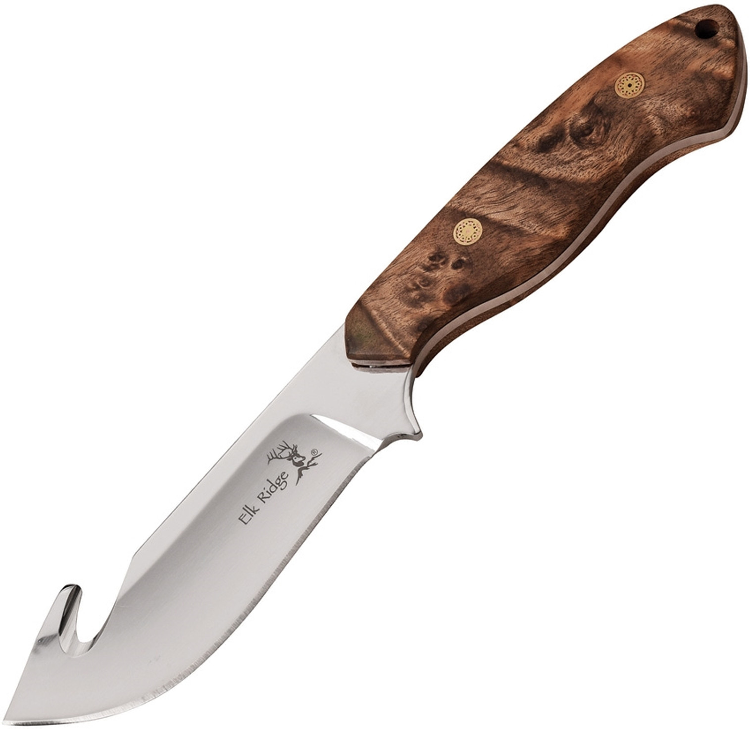 Fixed Blade Guthook Maple Burl